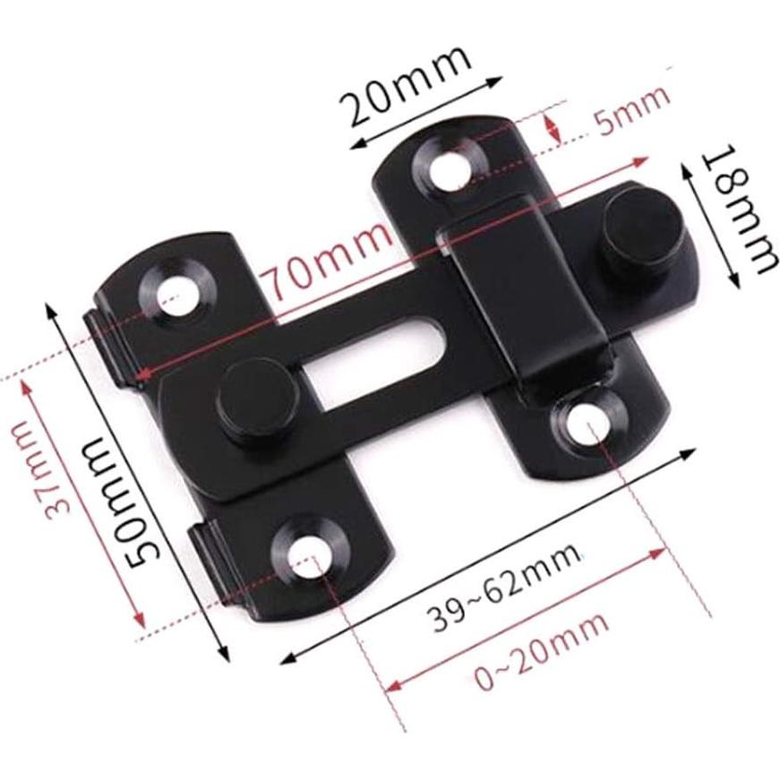 Cerraduras de Puerta de Acero Inoxidable KAFENDA - 2 Piezas