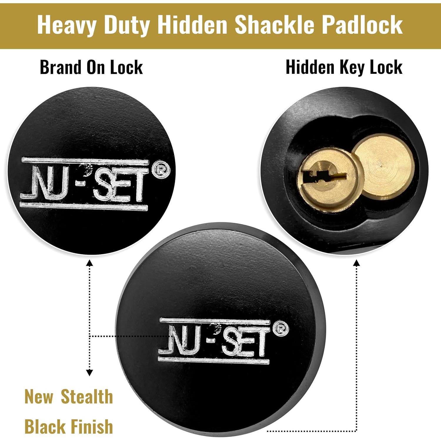 Candado Puck de Hockey NU-SET 5373-3 73mm Alta Seguridad