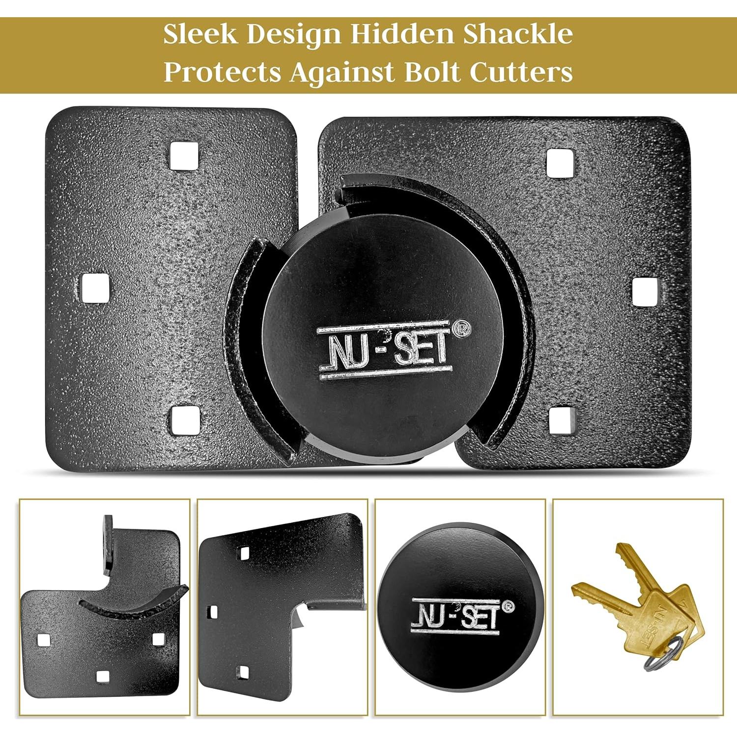 Candado Puck de Hockey NU-SET 5373-3 73mm Alta Seguridad