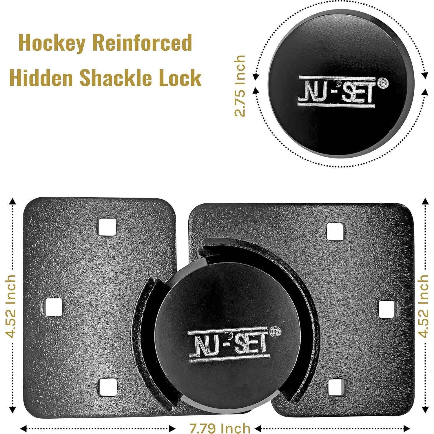 Candado Puck de Hockey NU-SET 5373-3 73mm Alta Seguridad