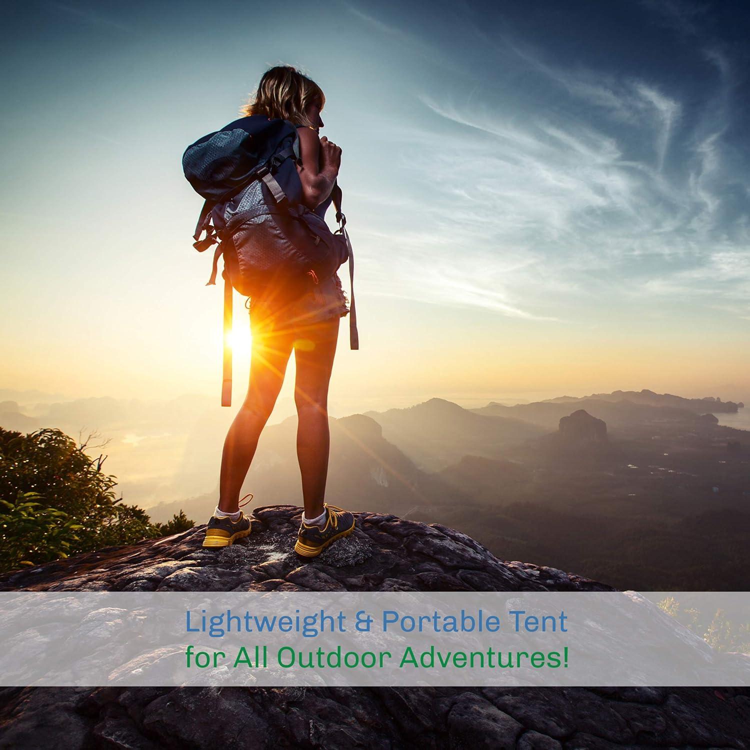 Carpa para 2 Personas Wakeman con Cubierta para Lluvia