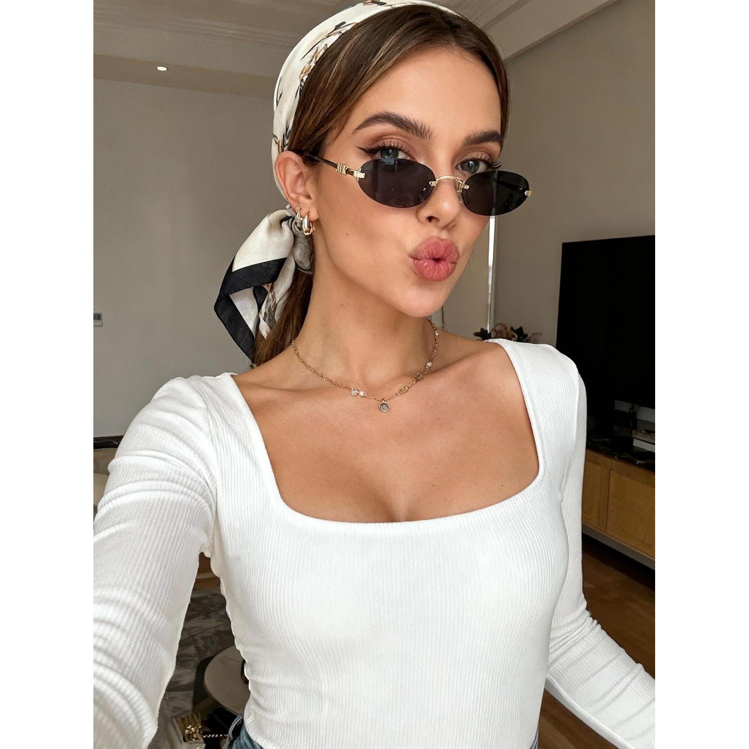 Gafas de sol ovaladas retro TYA con protección UV400