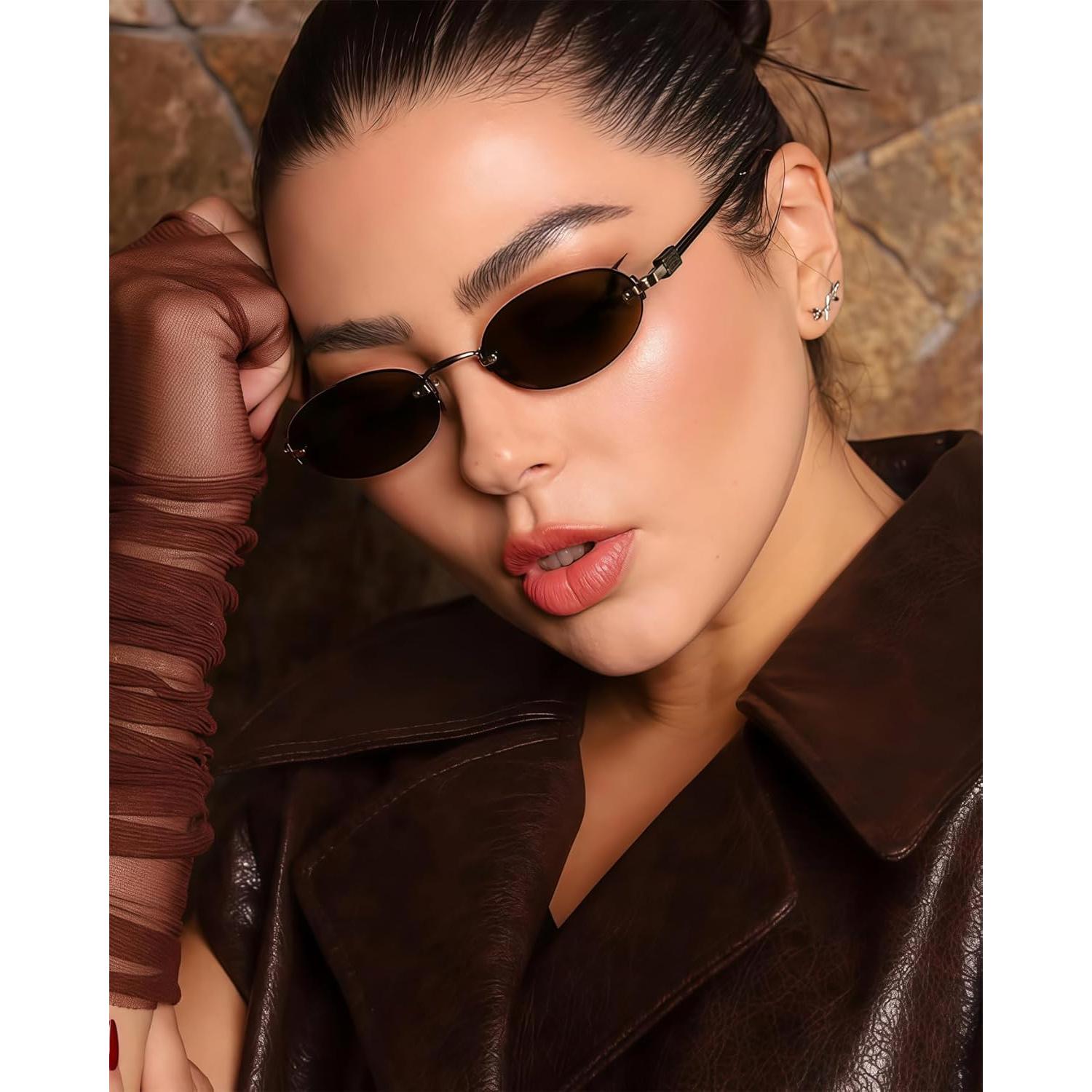 Gafas de sol ovaladas retro TYA con protección UV400