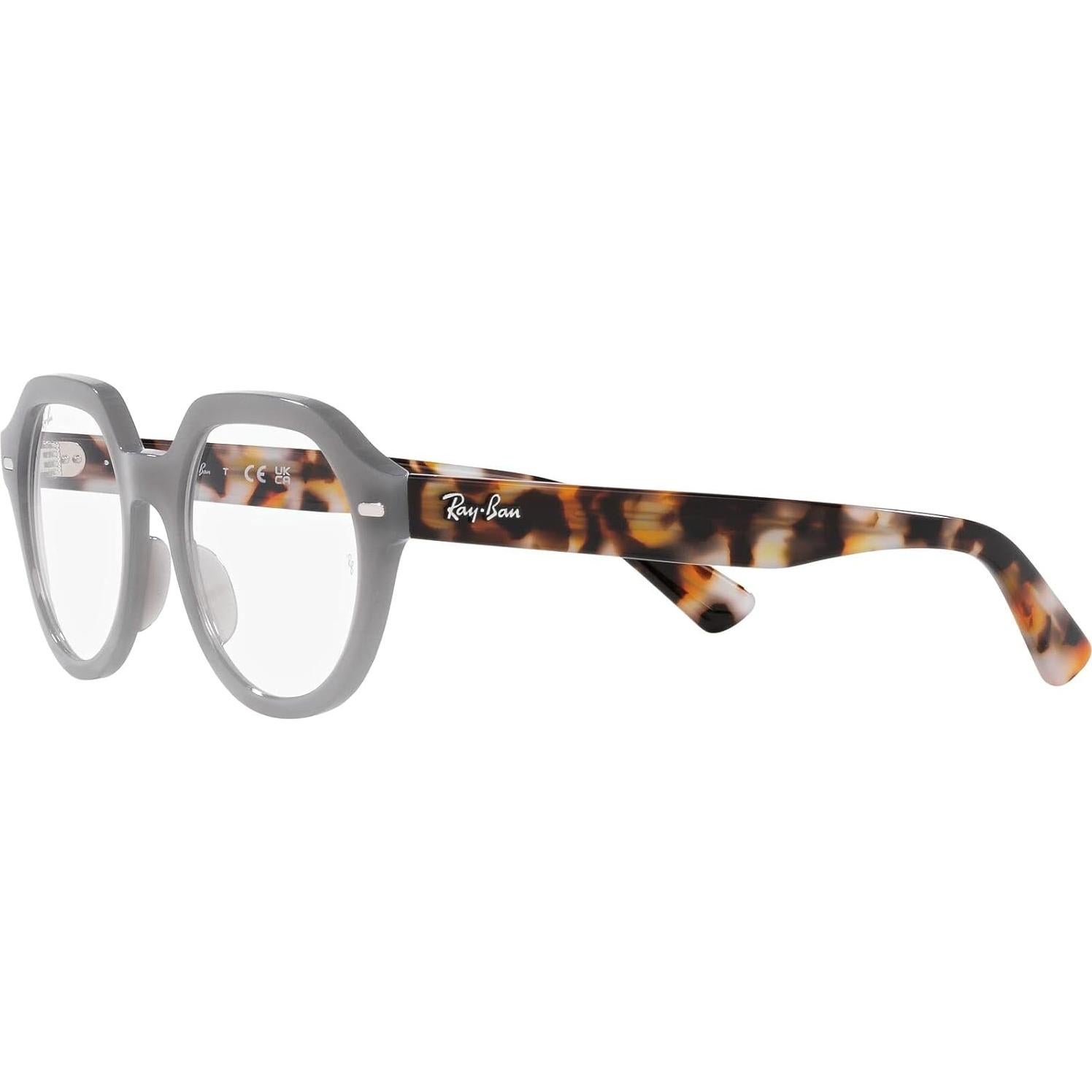 Montura de Gafas Ray-Ban RX7214 Gina Cuadrada Gris Opalino