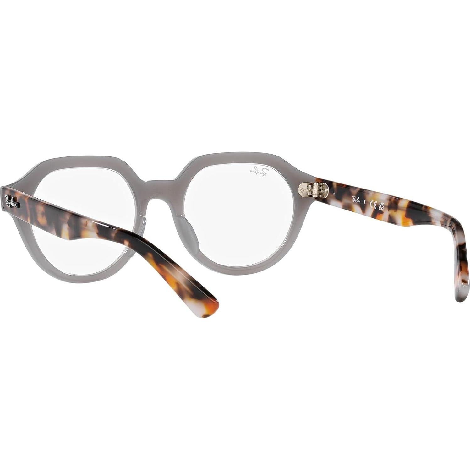 Montura de Gafas Ray-Ban RX7214 Gina Cuadrada Gris Opalino