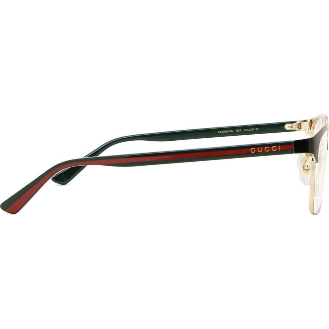Gafas de Metal Rectangulares Gucci GG 0934OA 54mm Verdes