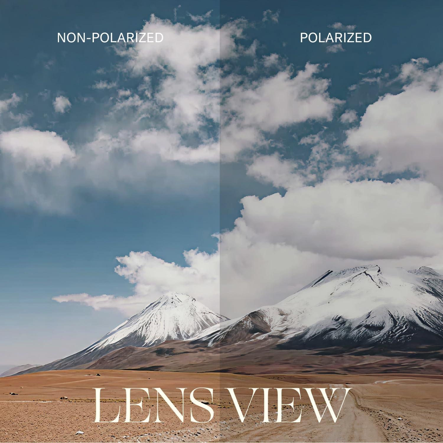 Gafas de sol aviador Randolph 55mm 23k oro polarizadas UV