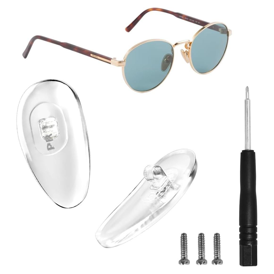 Almohadillas Nasales Atornillables PRADA Plateadas 16.5mm