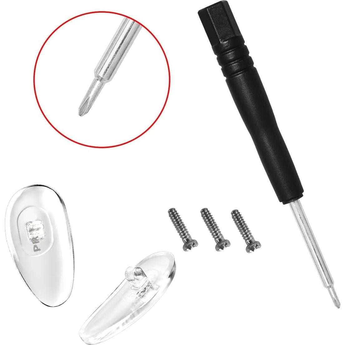 Almohadillas Nasales Atornillables PRADA Plateadas 16.5mm