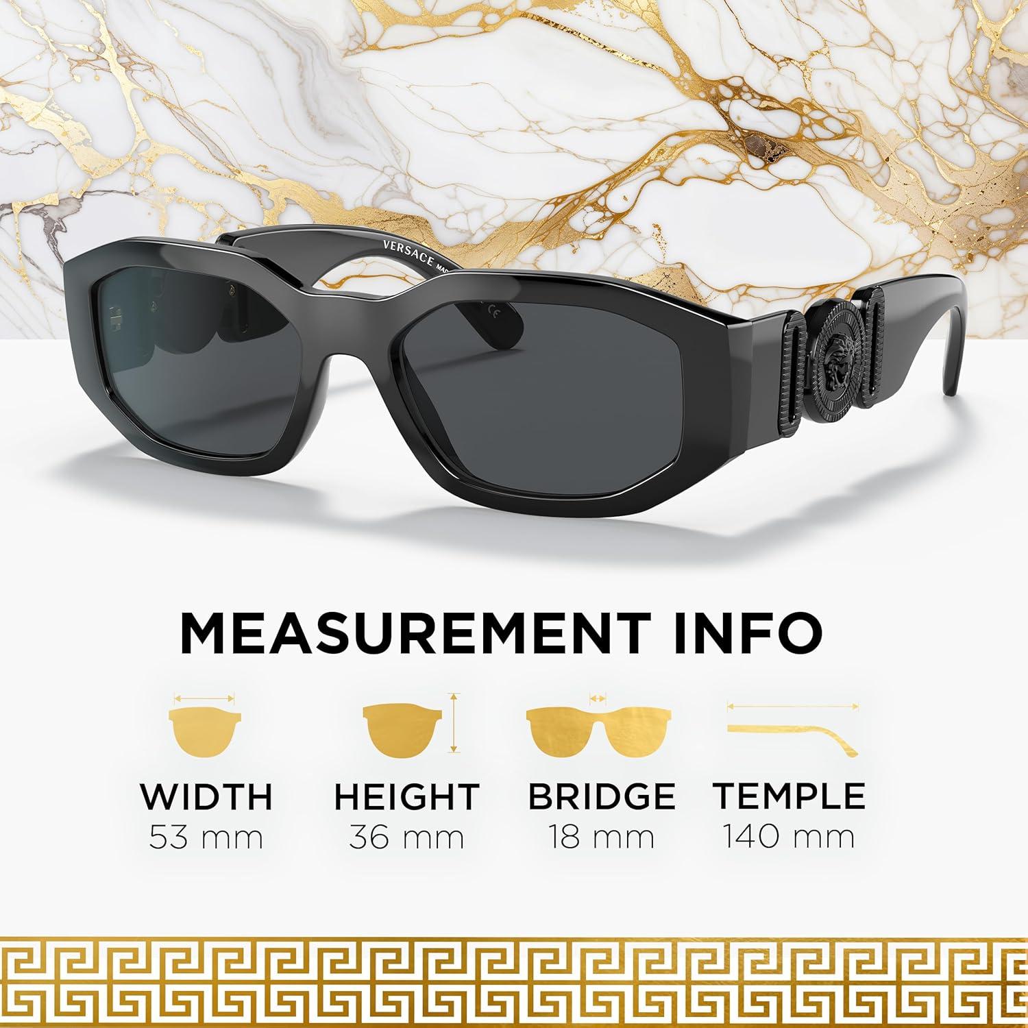 Gafas de sol ovaladas Versace VE4361 para hombres - Protección UV