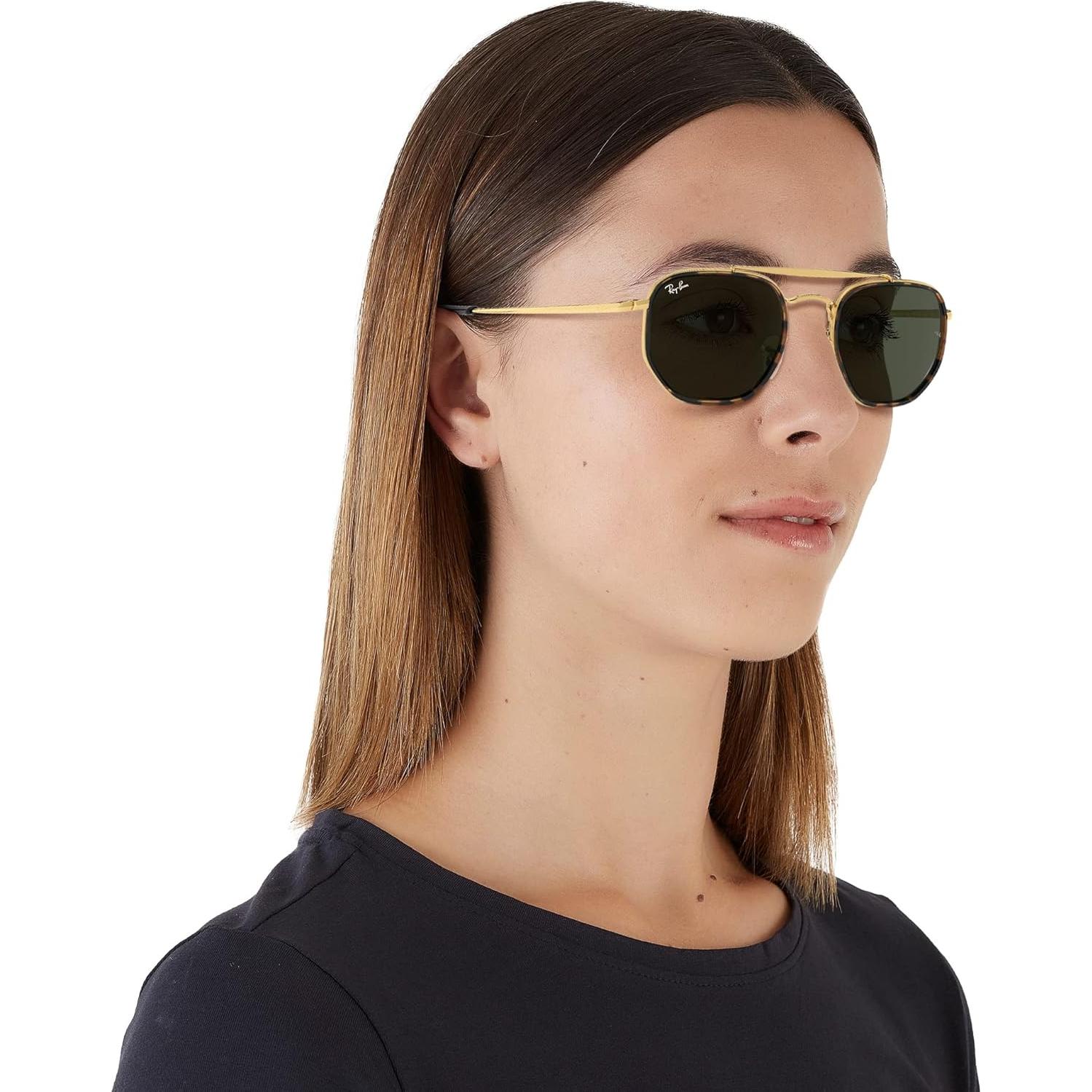 Gafas de Sol Ray-Ban RB3648M Marshall II Hexagonales Doradas