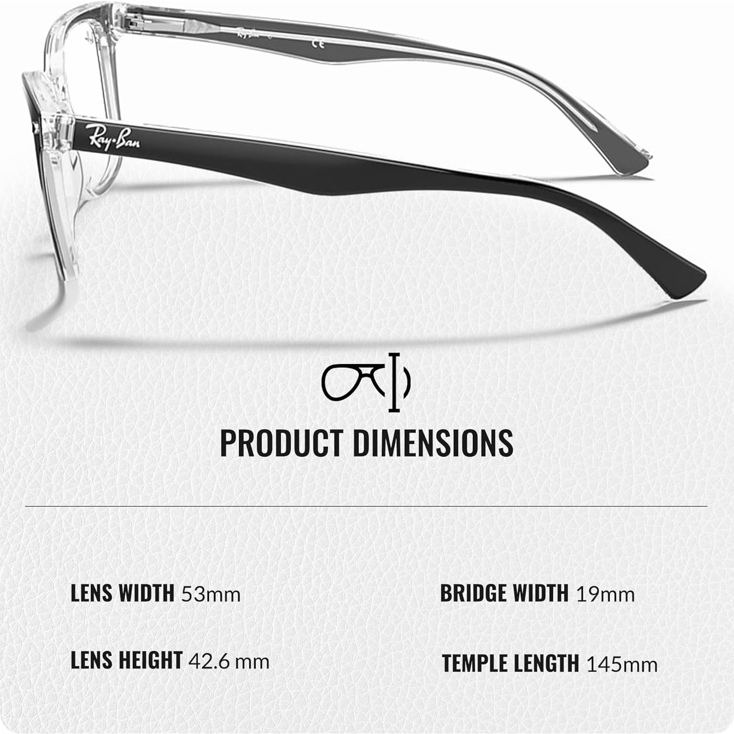 Gafas Ray-Ban RB5285 Acetato Mariposa con Kit de Limpieza