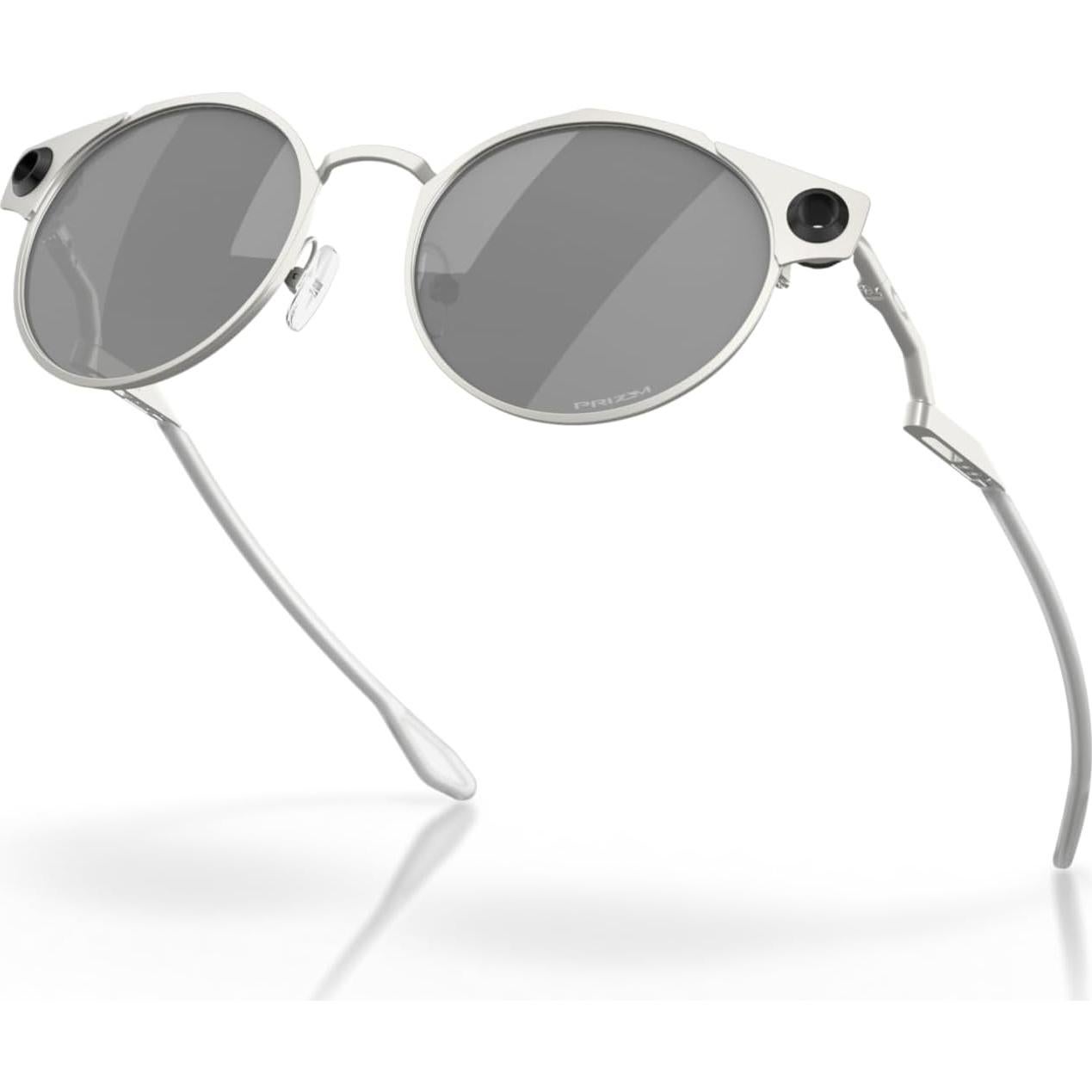 Gafas de sol Oakley para hombre Prizm negras 50 mm cromo satinado