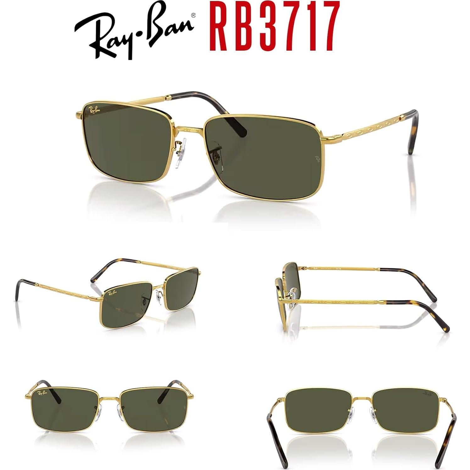 Gafas de sol Ray-Ban RB3717 Rectangulares Unisex con Kit Accesorios