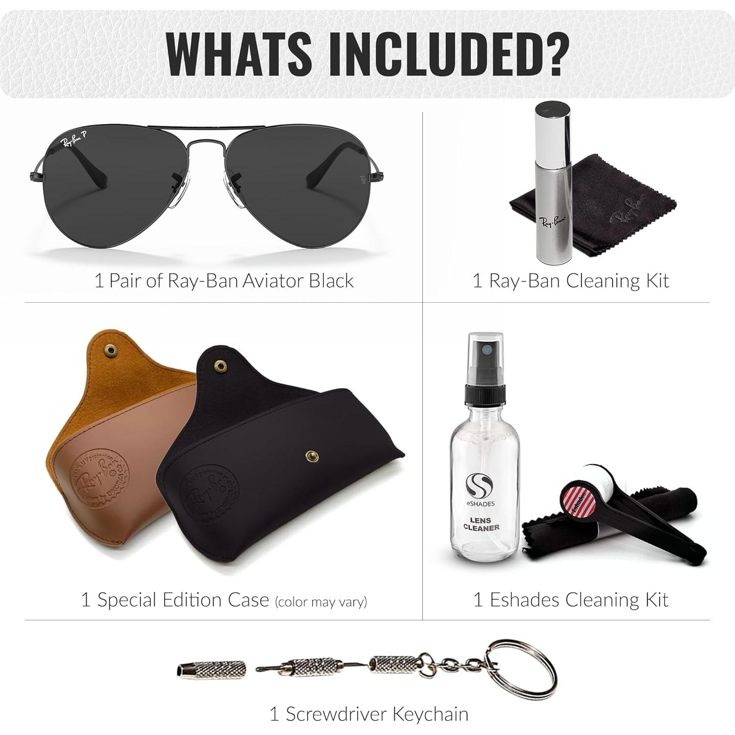 Gafas de sol Ray-Ban RB3025 Aviador Total Black 58mm