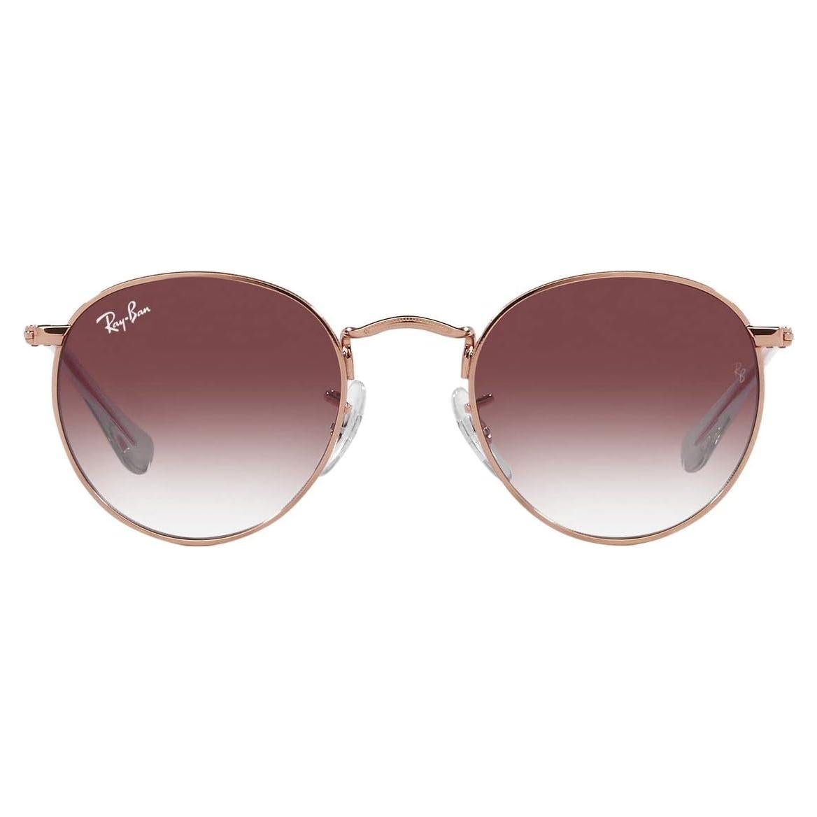 Gafas de sol redondas Ray-Ban Junior RJ9547S 100% UV Oro Rosa