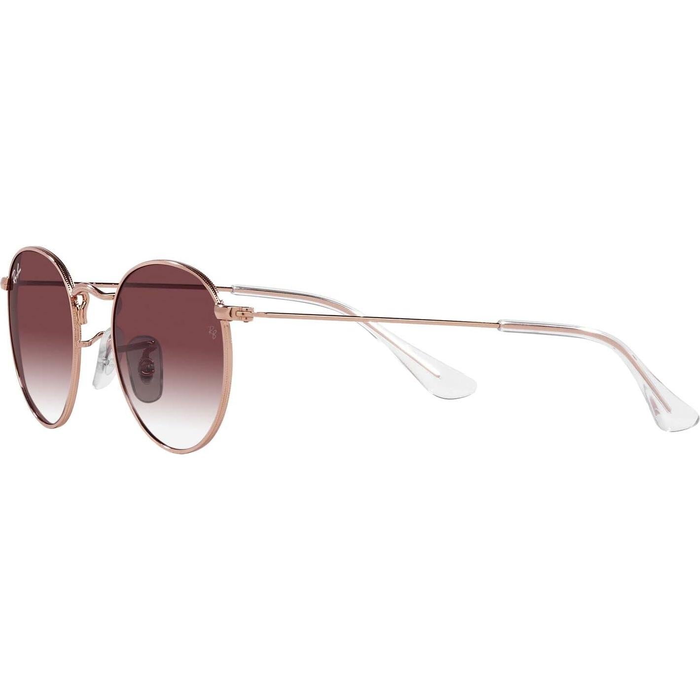 Gafas de sol redondas Ray-Ban Junior RJ9547S 100% UV Oro Rosa