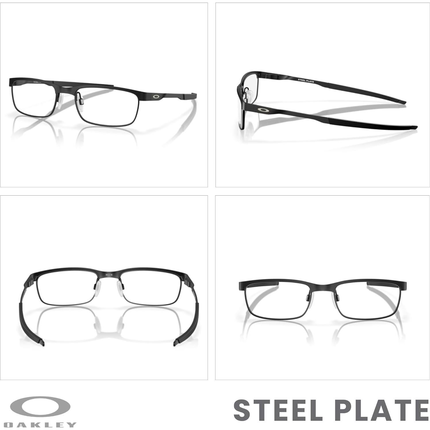 Gafas de Lectura Rectangulares Oakley OX3222 para Hombres - Carbón en Polvo