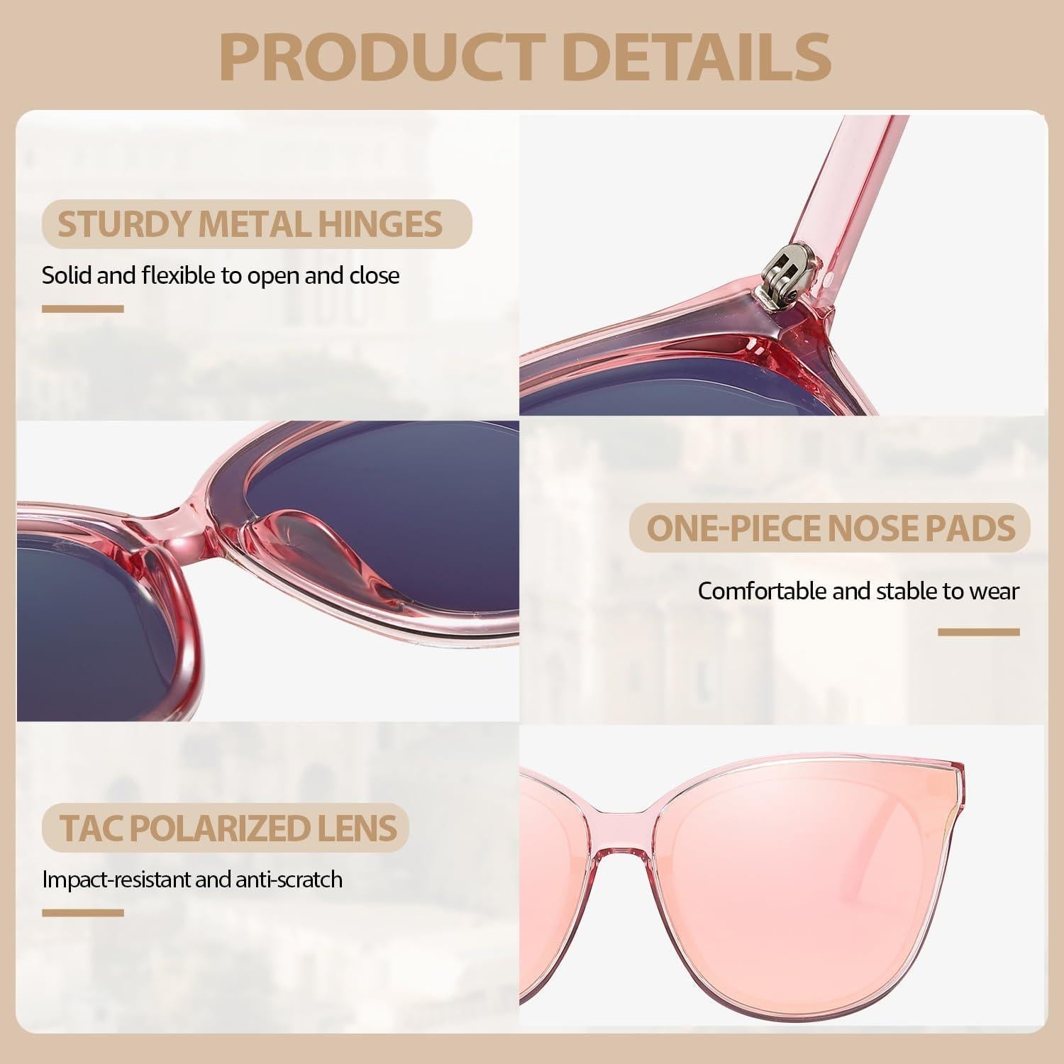 Gafas de sol HASFOX Cat Eyes para mujeres | Polarizadas UV400