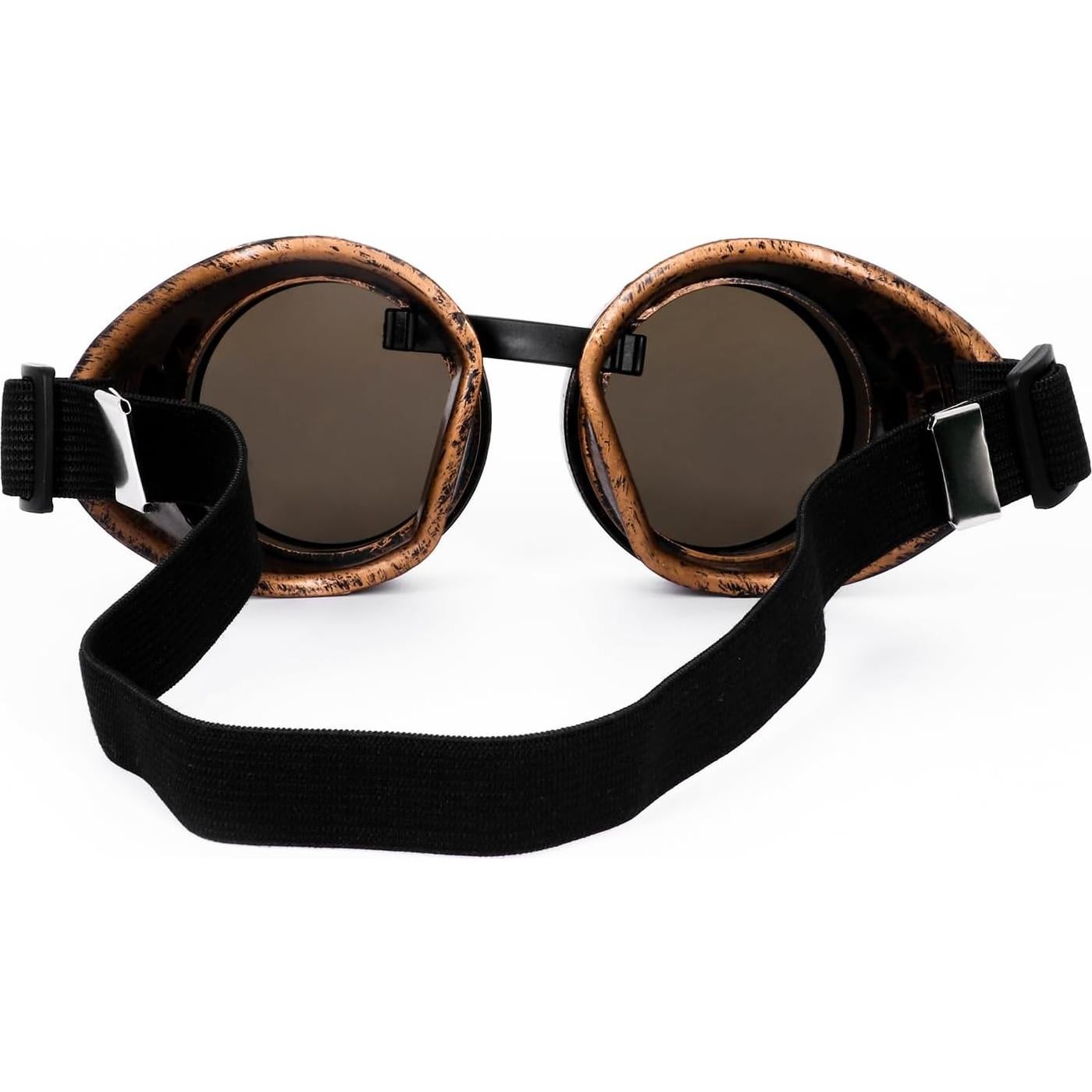 Gafas Steampunk Vintage Ajustables Bronce para Cosplay