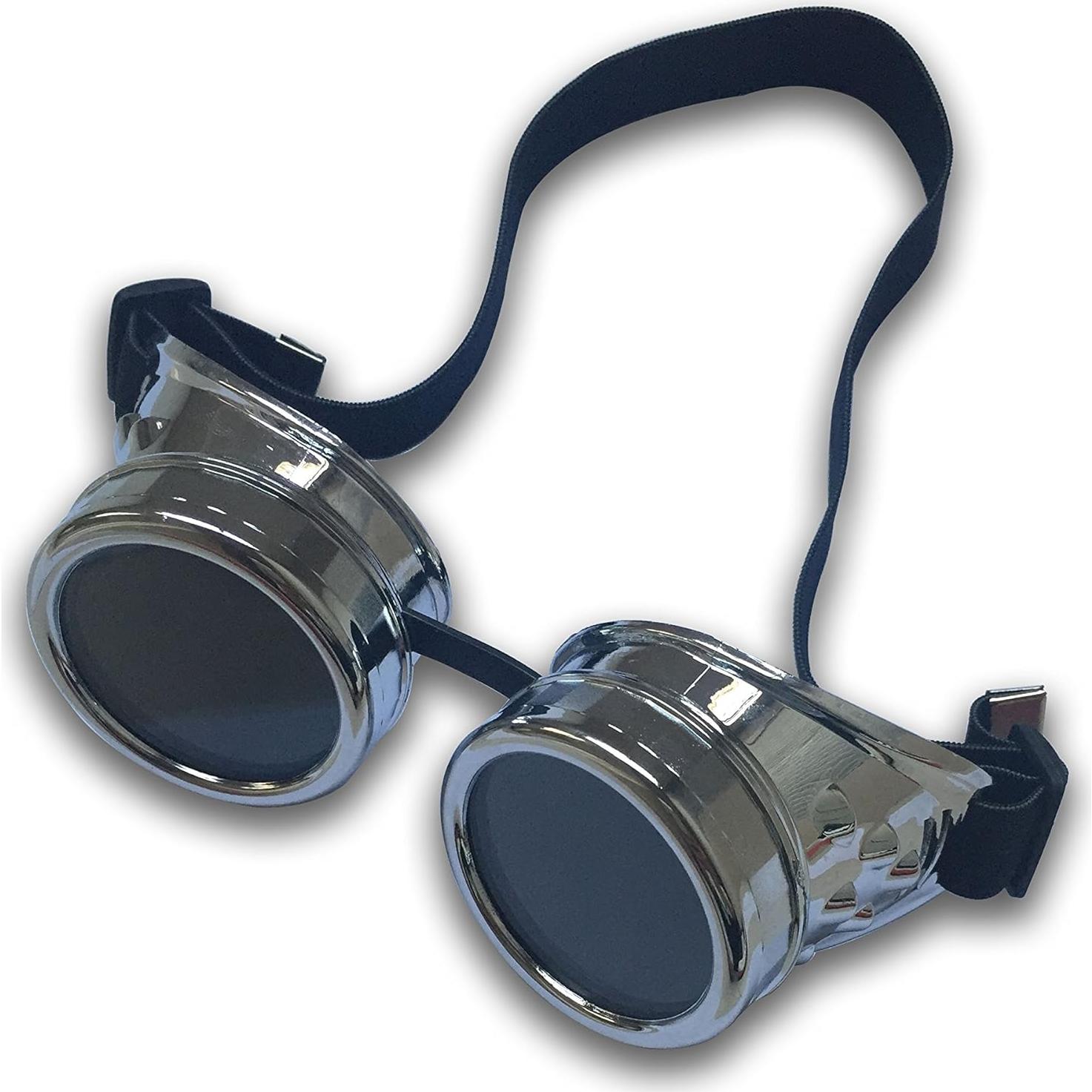 Gafas Cibernéticas Vintage Steampunk Wocst Plata