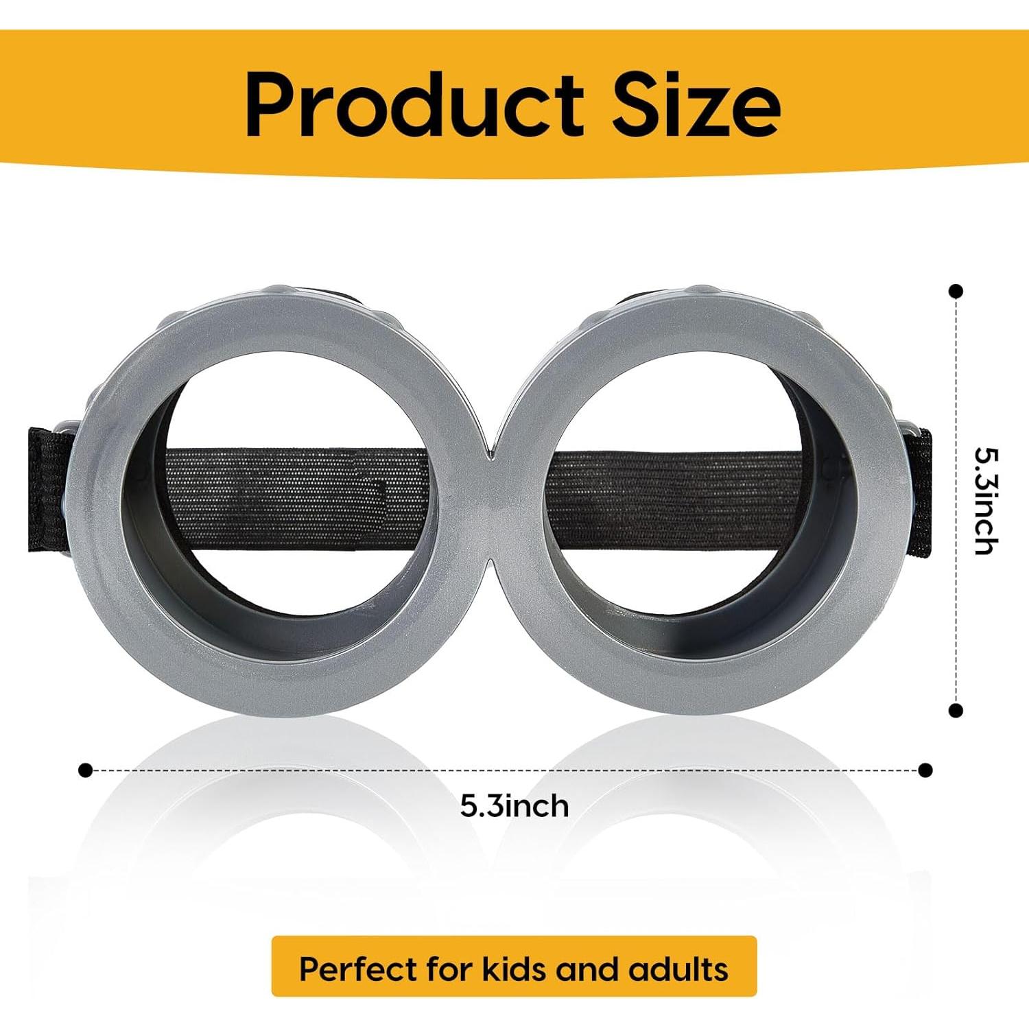 Gafas de Halloween Steampunk Vintage Plata - Paquete de 2