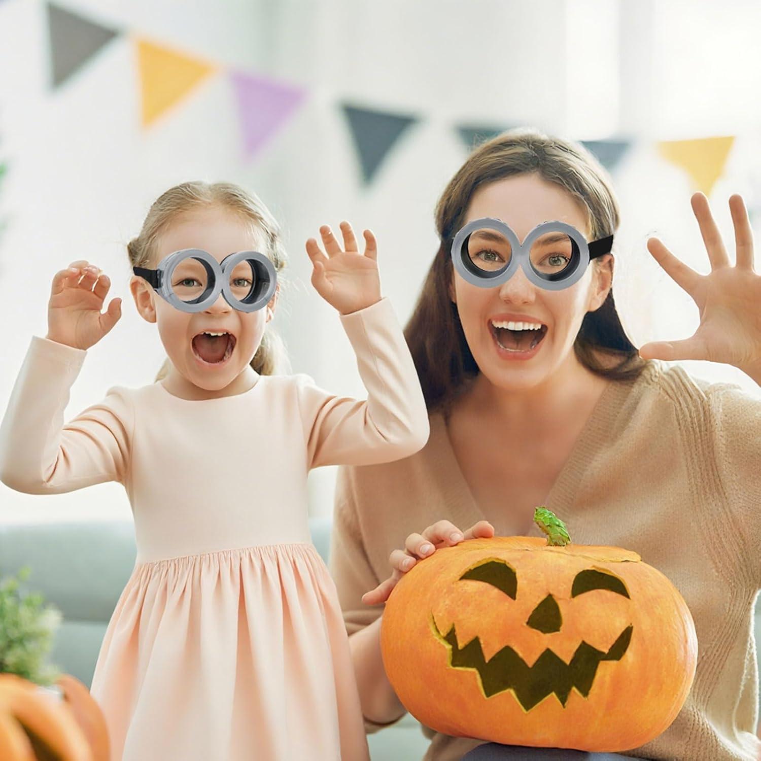 Gafas de Halloween Steampunk Vintage Plata - Paquete de 2