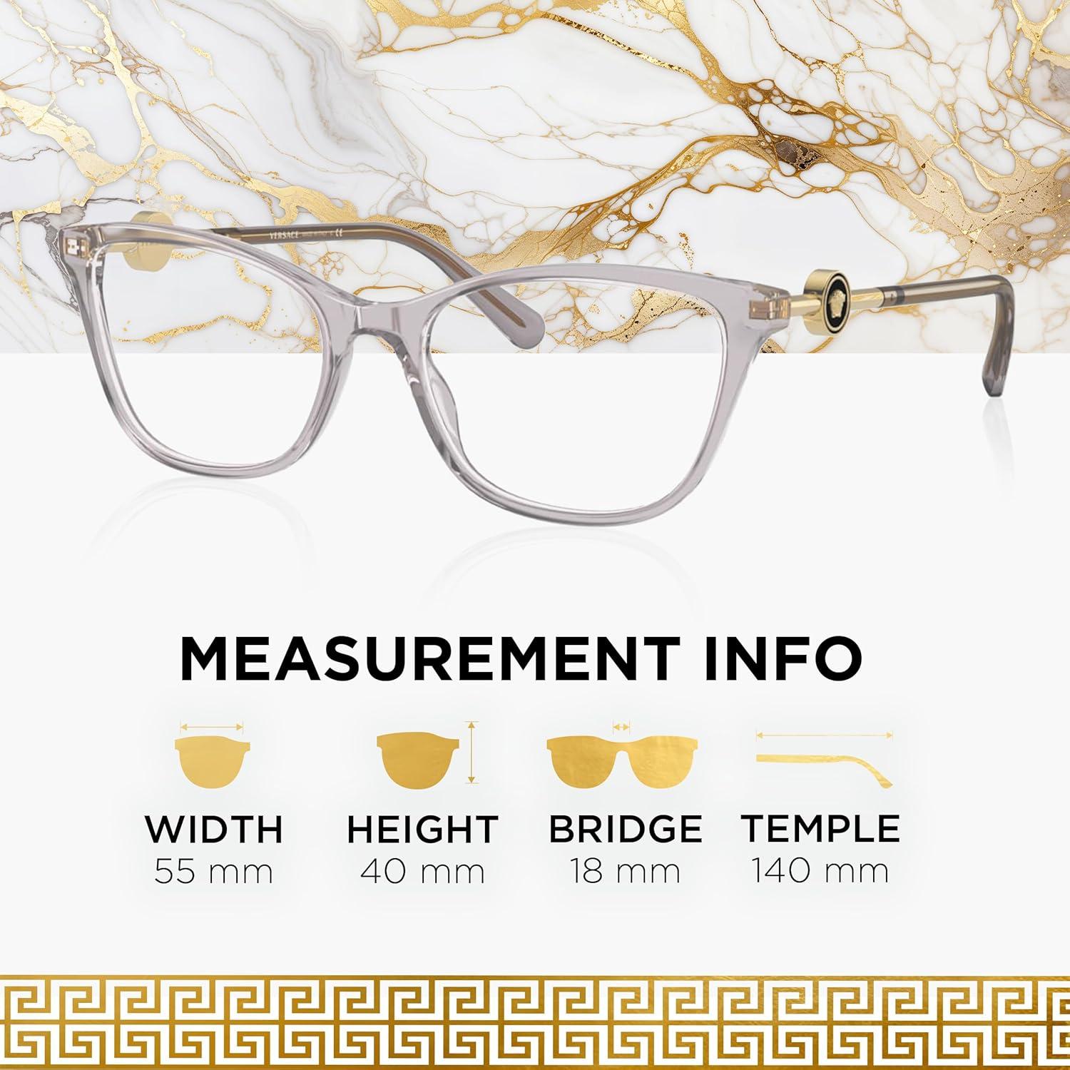 Gafas de Sol VERSACE VE3293 Medusa Gato Gris Transparente