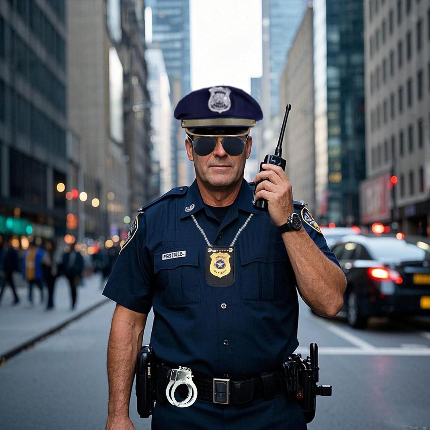 Kit de Disfraz de Policía Beelittle - 7 Piezas Accesorios