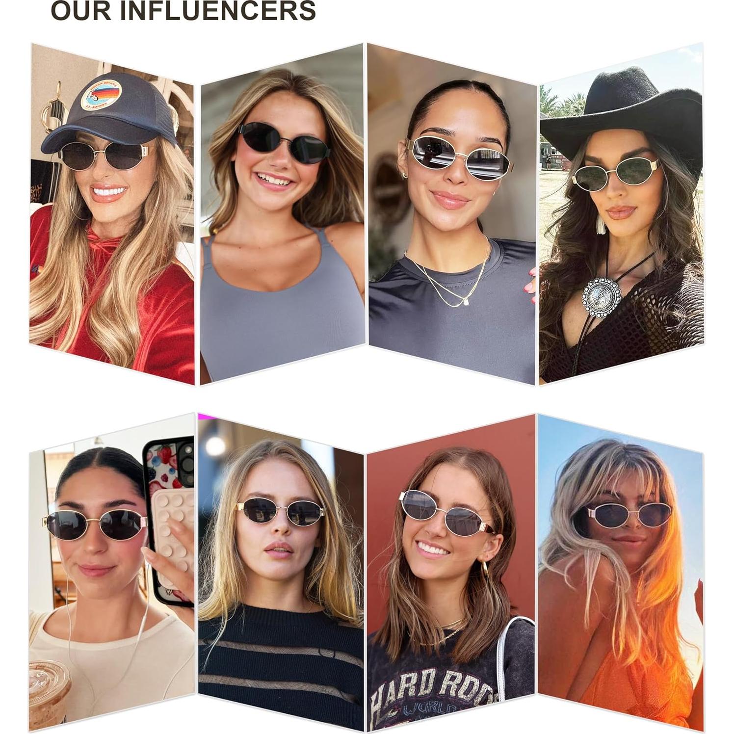 Gafas de sol ovaladas SOJOS SJ1256 UV400 para mujeres