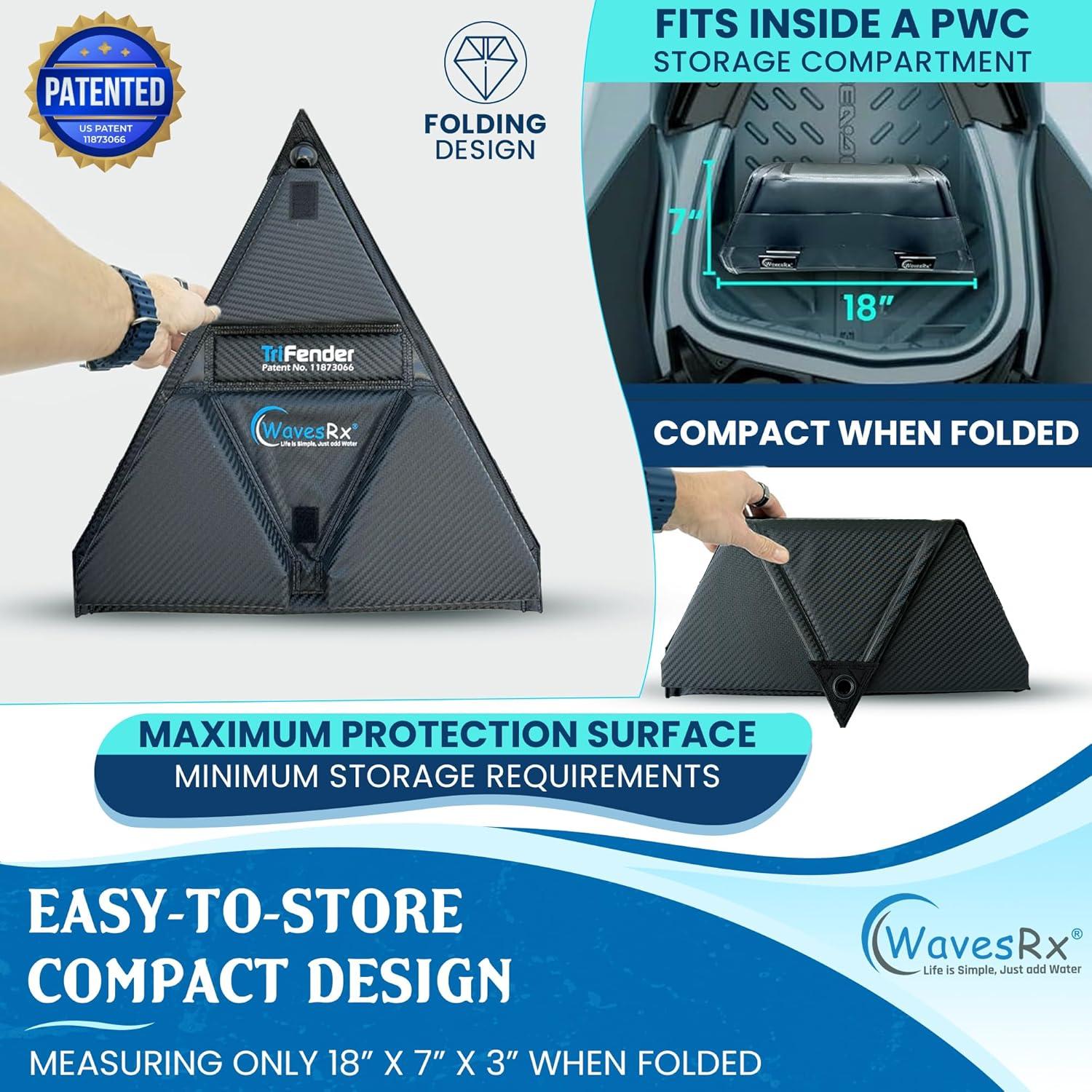 Bumper de Fender PWC WAVESRX Fibra de Carbono 2 Unidades