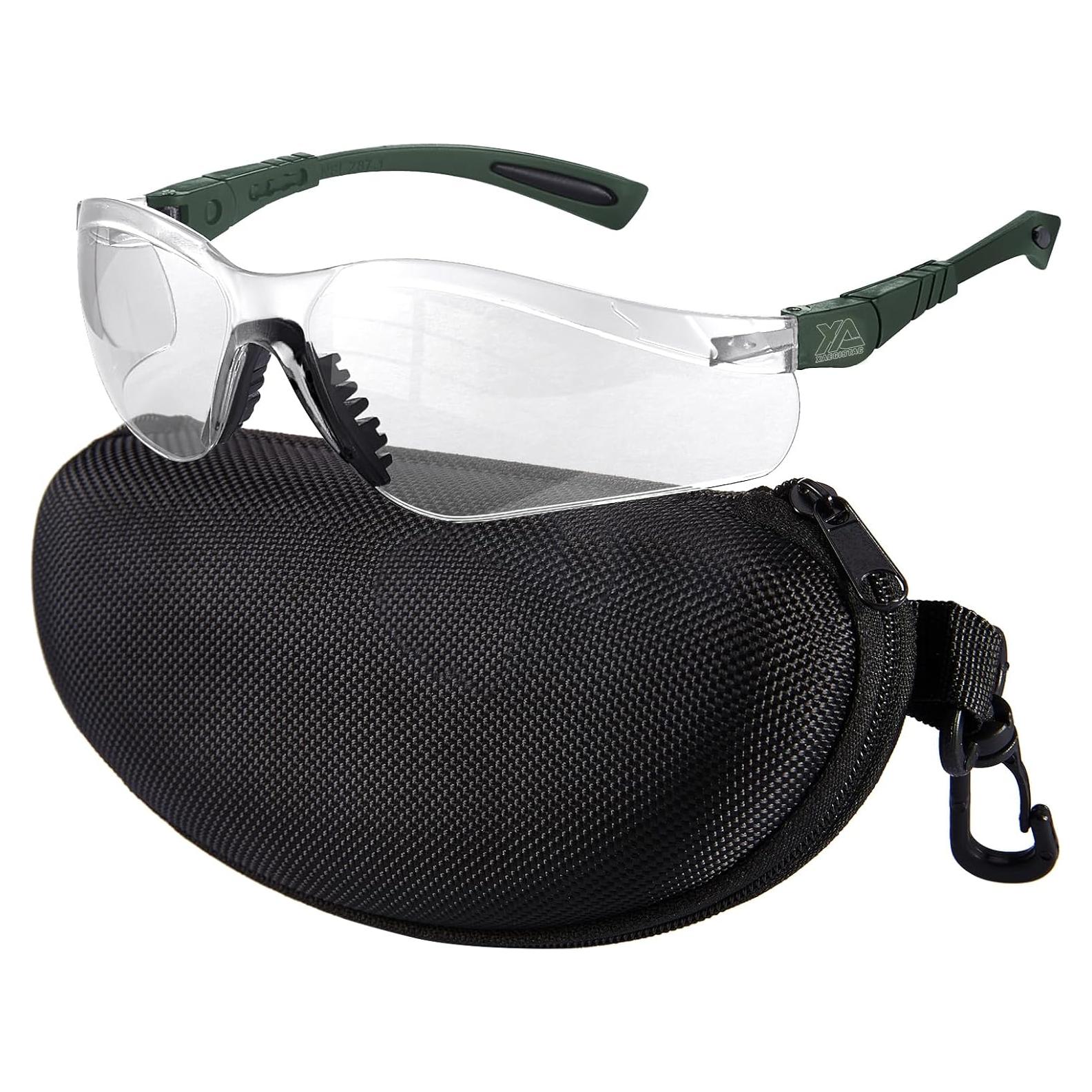 Gafas de Tiro Xaegistac Antivaho con Estuche Duro Verde Militar