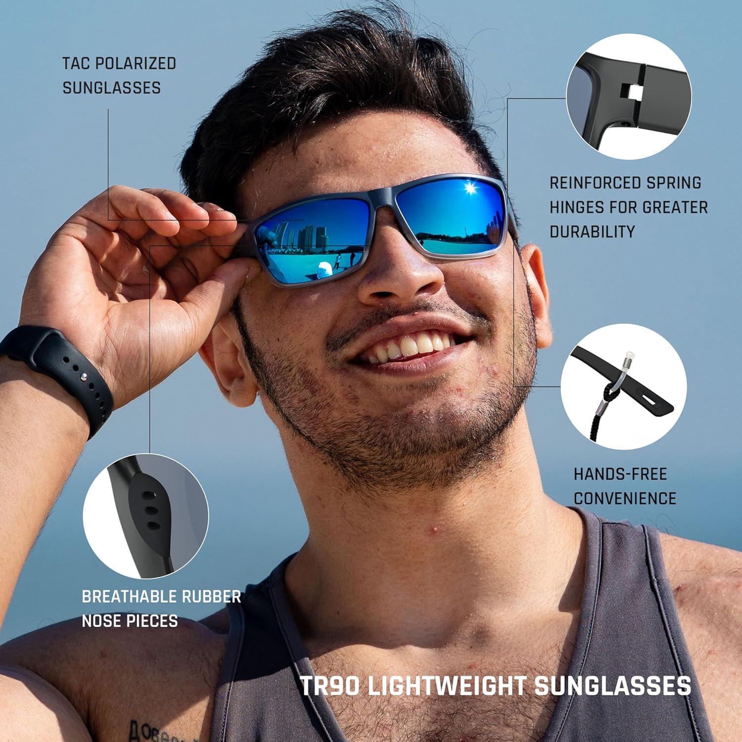 Gafas de sol deportivas polarizadas TOREGE TR26 para ciclismo y pesca