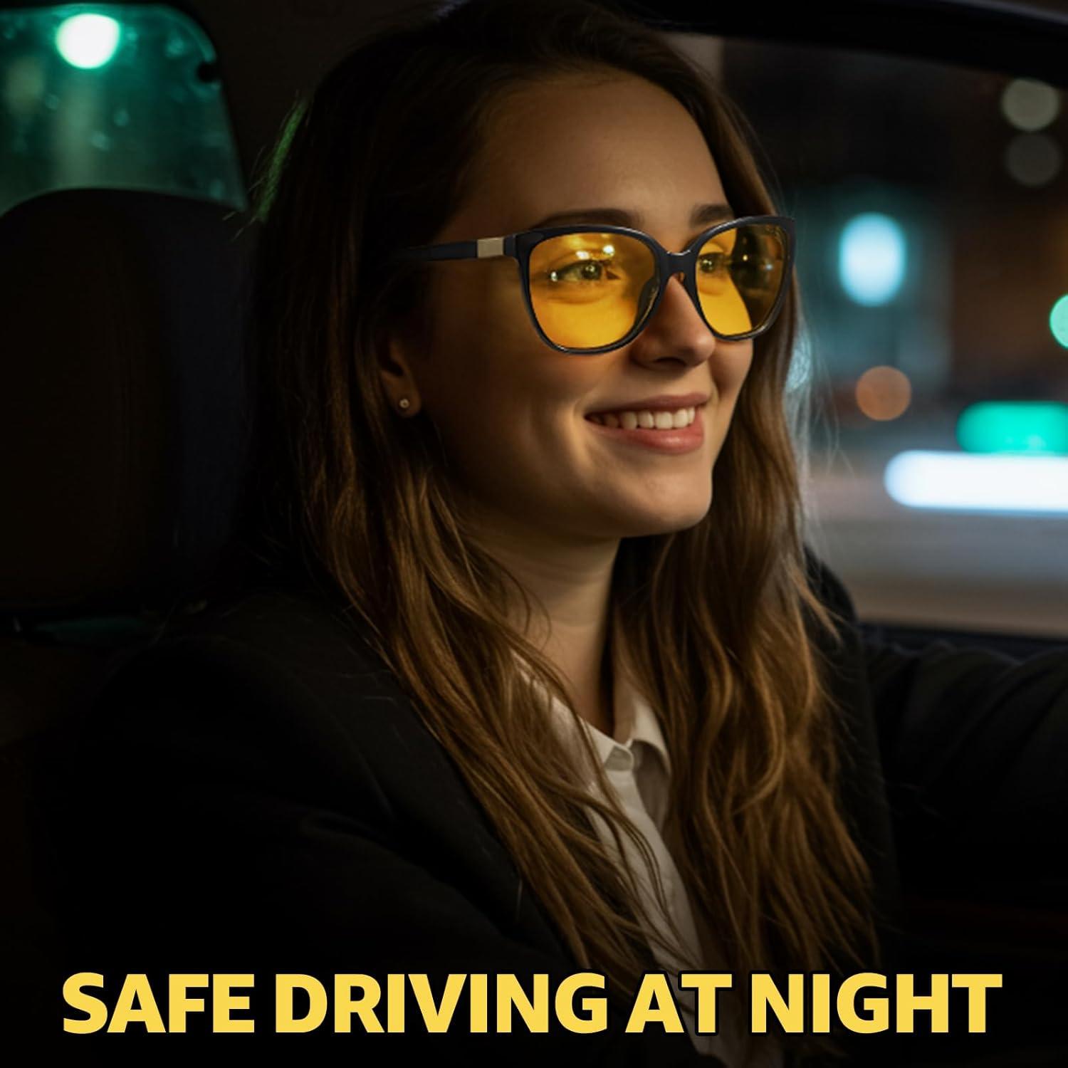 Gafas de Conducción Nocturna Myiaur Polarizadas Amarillas