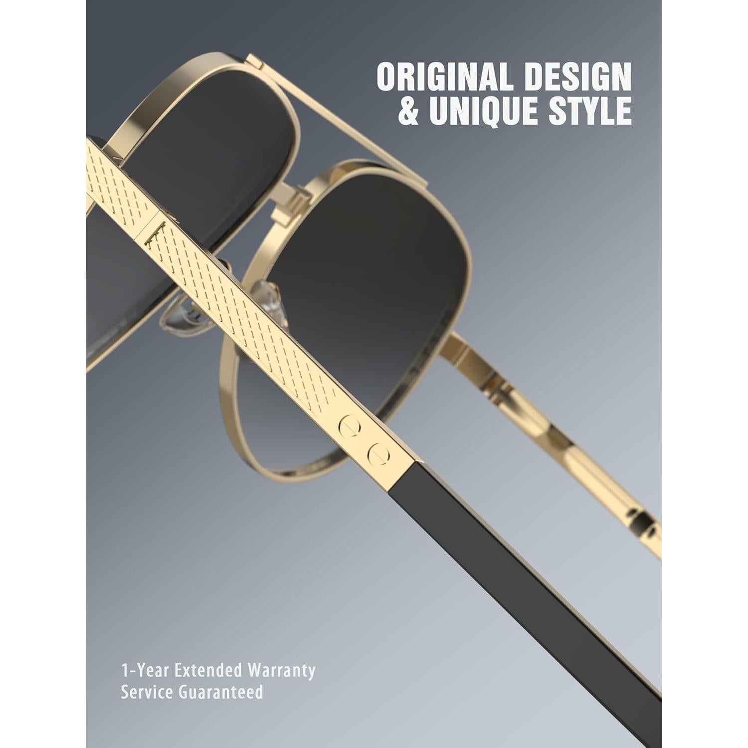 Gafas de sol LUENX Aviador Polarizadas UV400 para Hombres y Mujeres