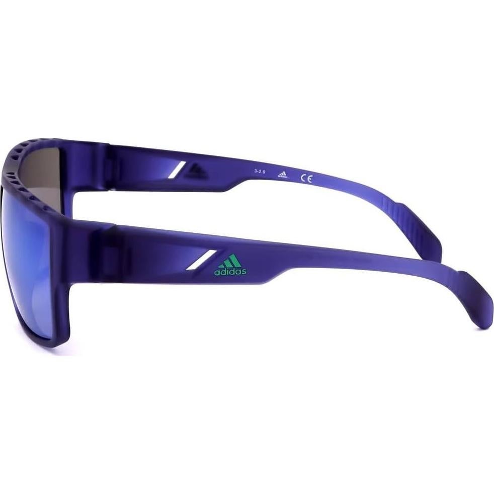 Gafas de Sol Deportivas Adidas Hombres Azul Mate 57mm