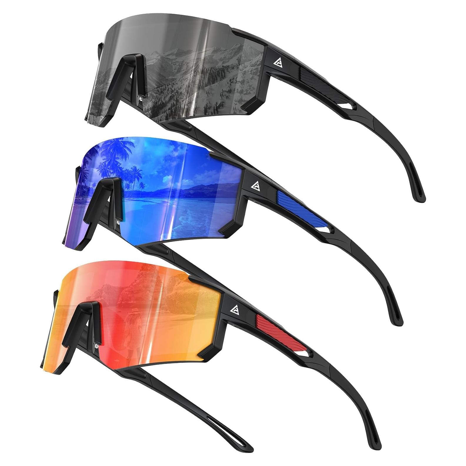 Gafas de Sol Polarizadas KALIYADI UV400 para Correr y Ciclismo