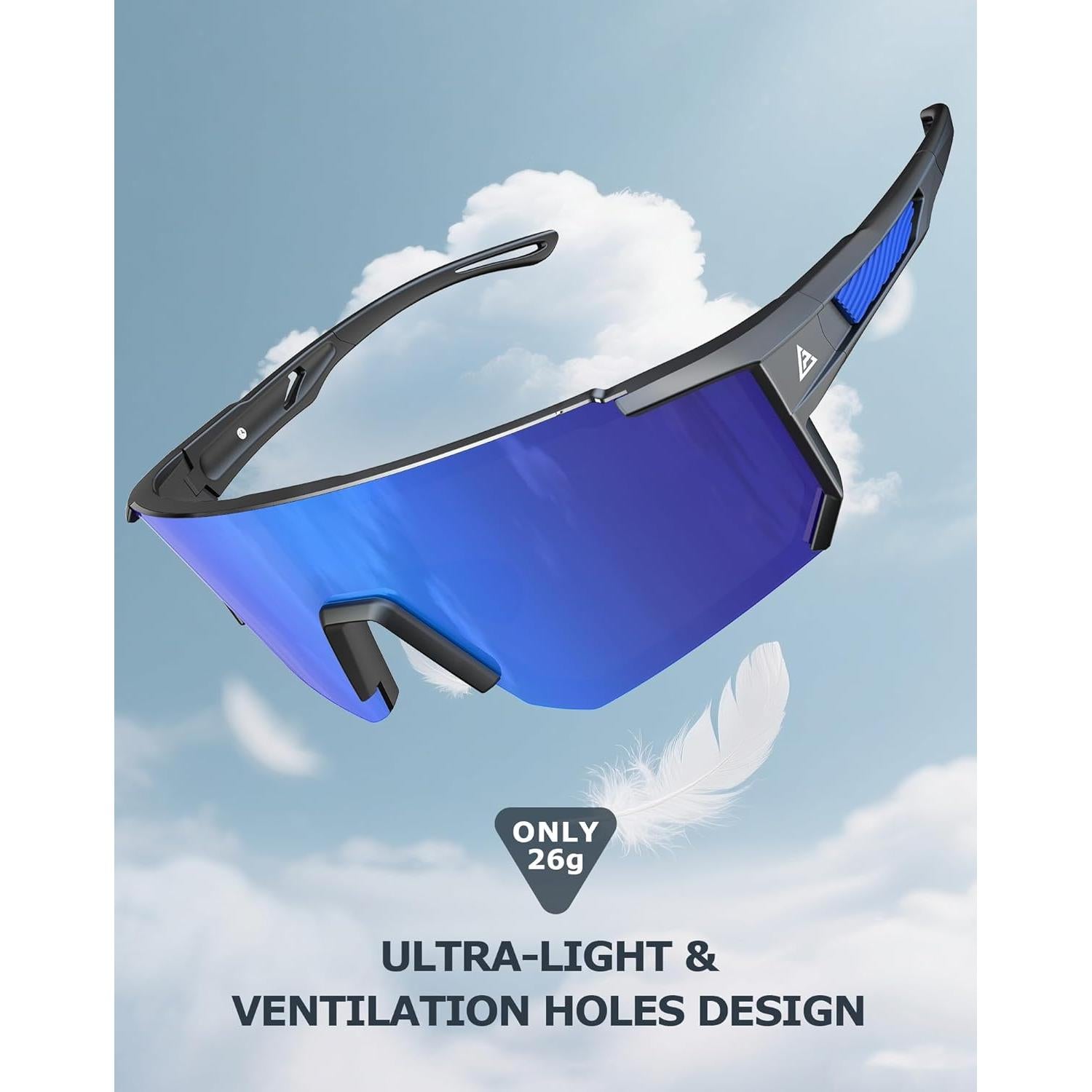 Gafas de Sol Polarizadas KALIYADI UV400 para Correr y Ciclismo