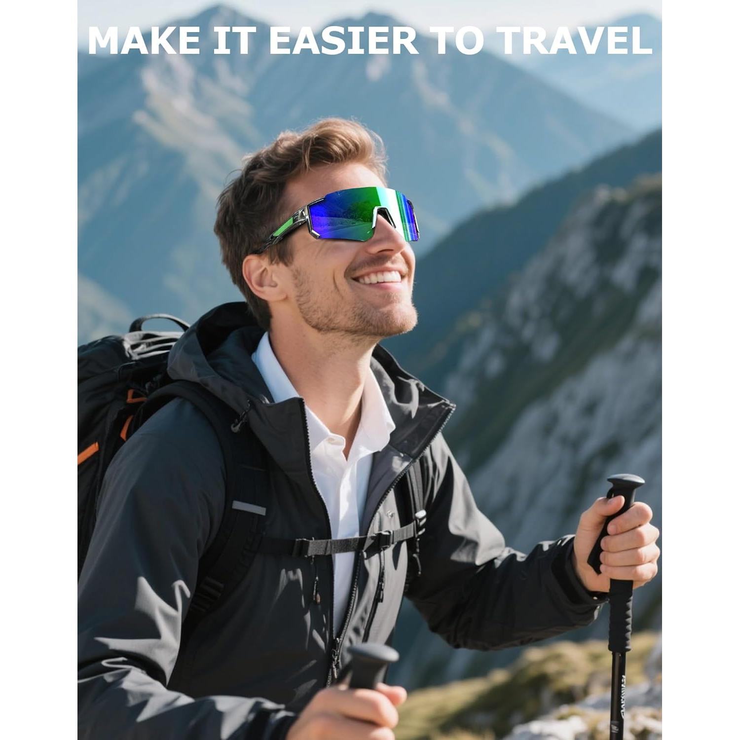 Gafas de Sol Polarizadas KALIYADI UV400 para Correr y Ciclismo