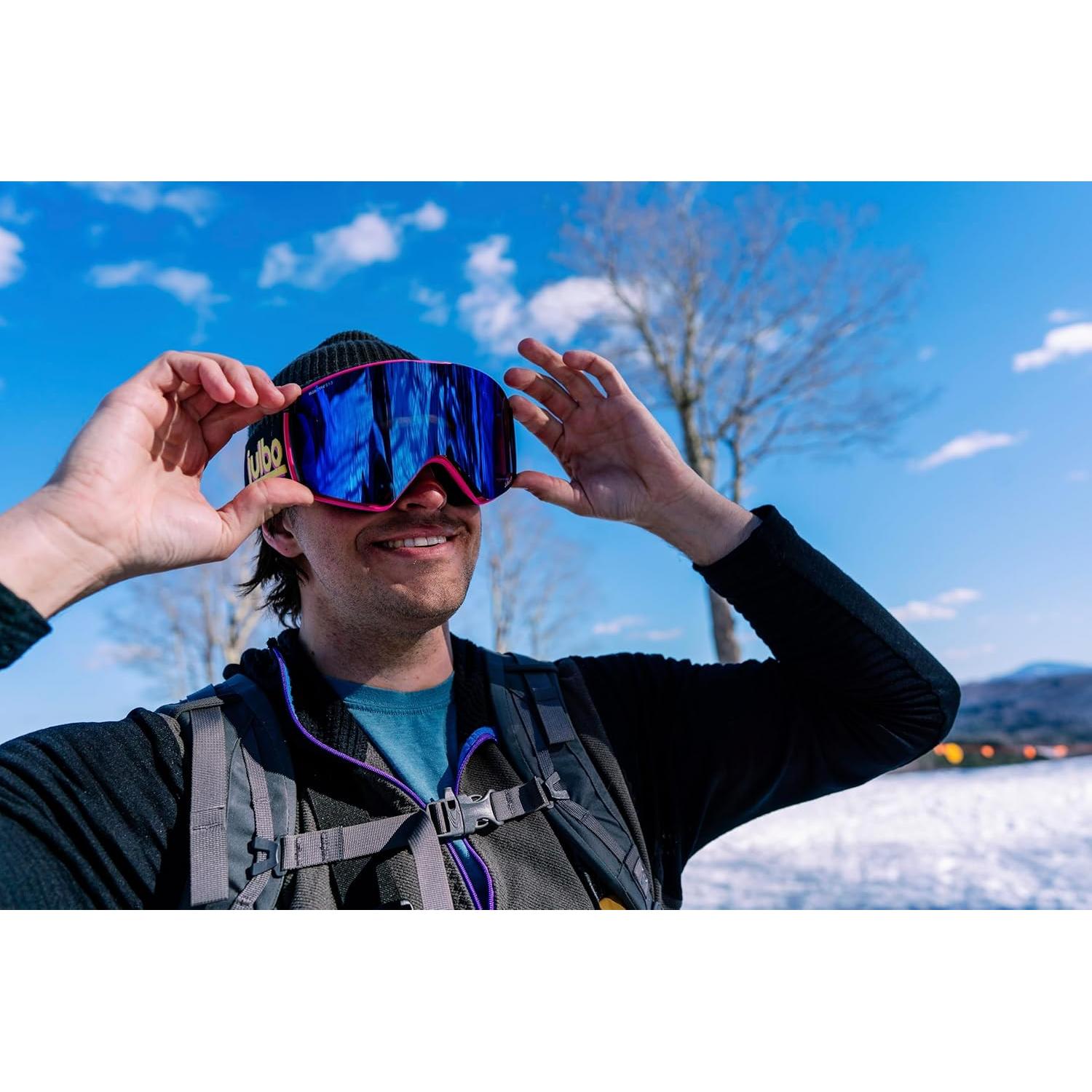 Gafas de Nieve Julbo Launcher Antivaho UV - Marco Negro Lente Rosa