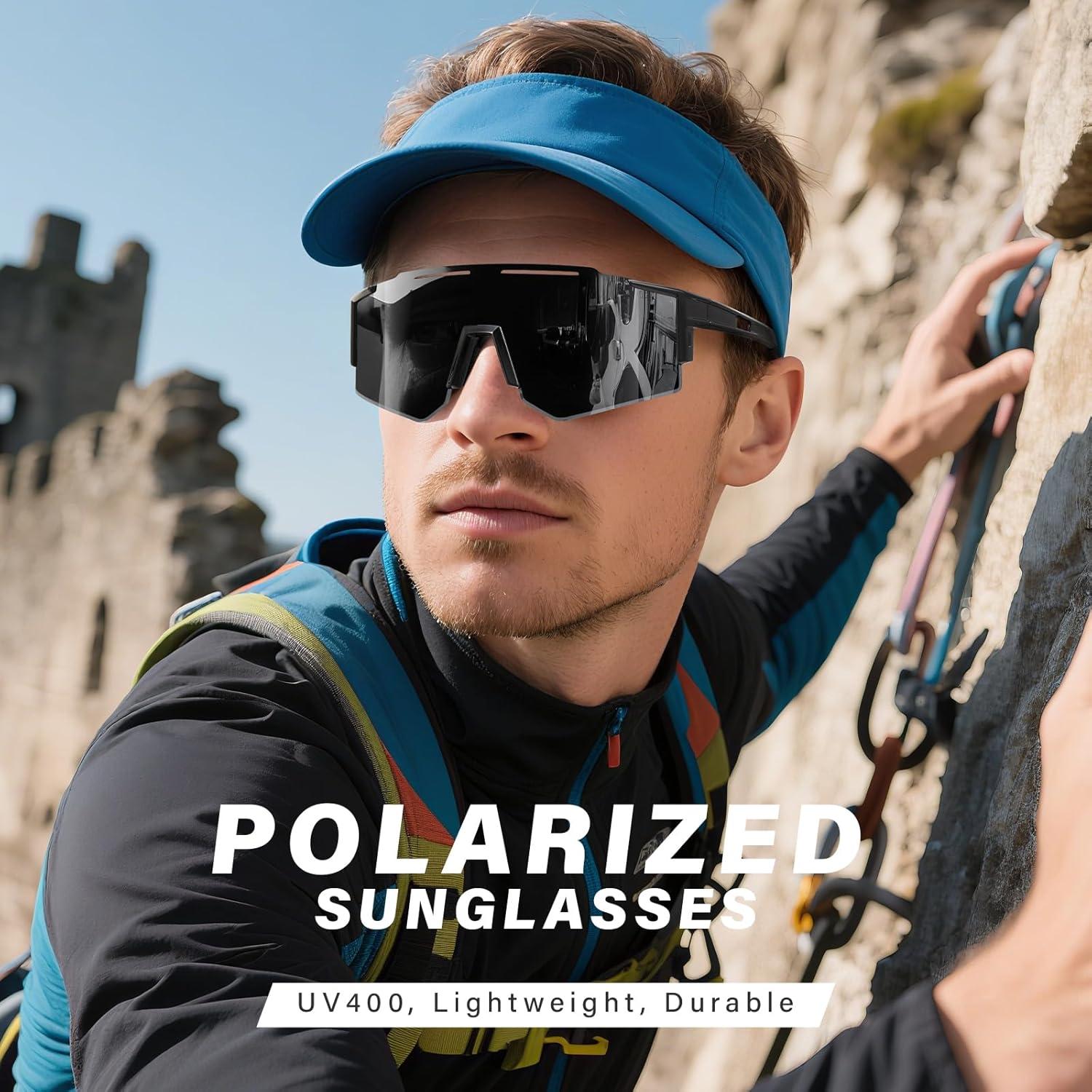 Gafas de Sol Deportivas Polarizadas DioKiw 4 Pack Hombres