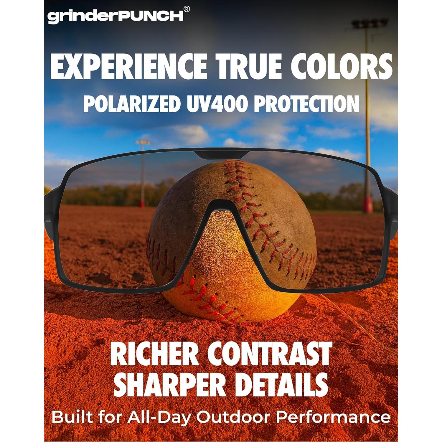 Gafas de Sol Deportivas Polarizadas grinderPUNCH UV400 Naranja