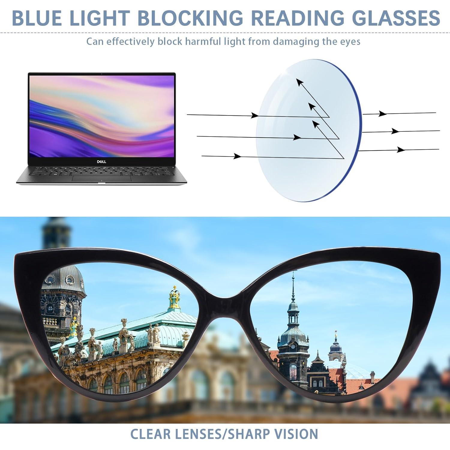 Gafas de lectura multifocales CLASAGA para mujeres 2.5x