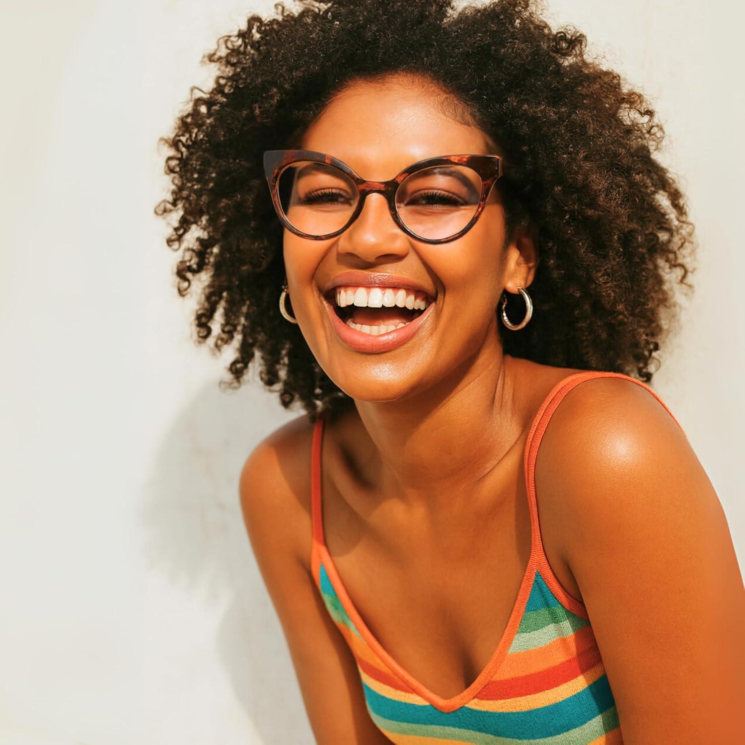 Gafas de Lectura Ojo de Gato 2SeeLife Marrón 1.25 para Mujeres