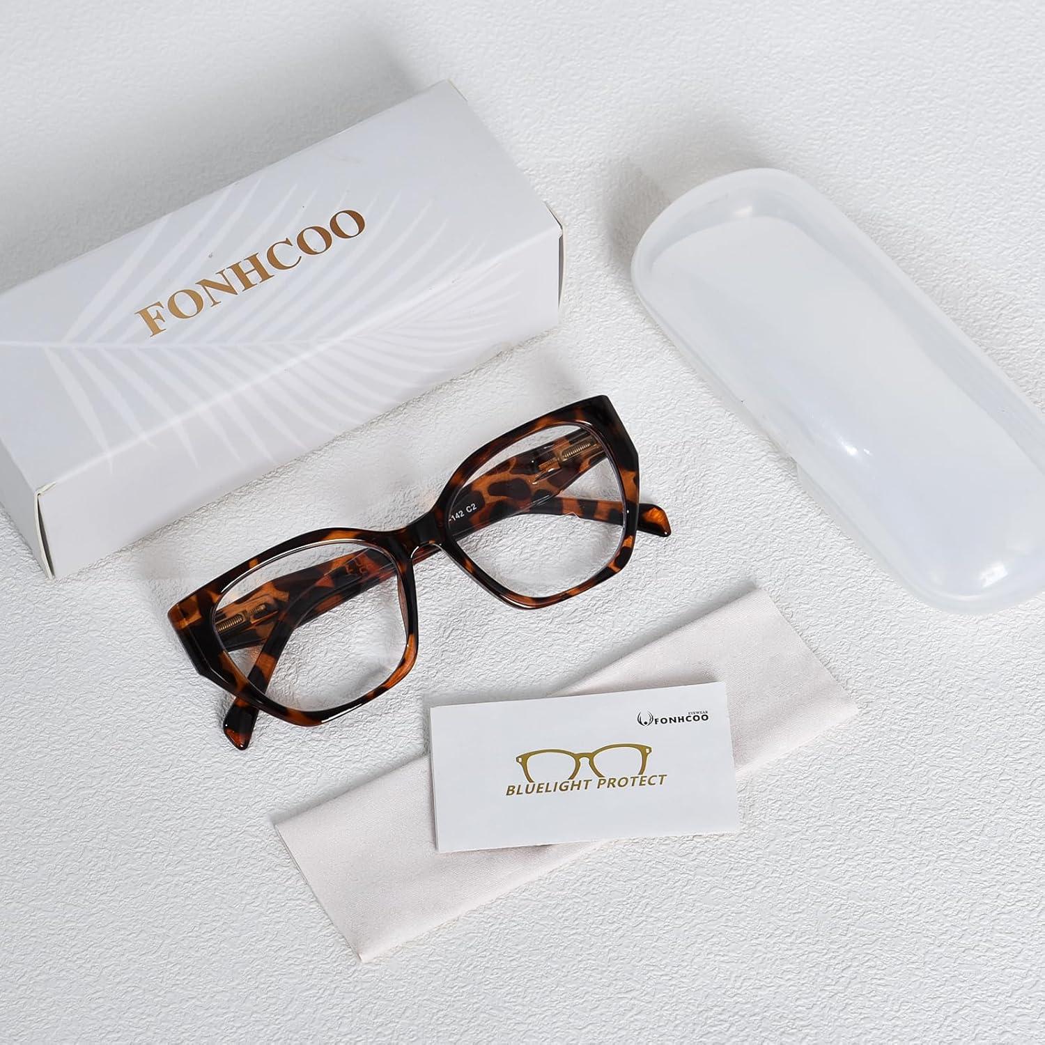 Gafas de lectura bifocal FONHCOO para mujer, 2.5x, carey