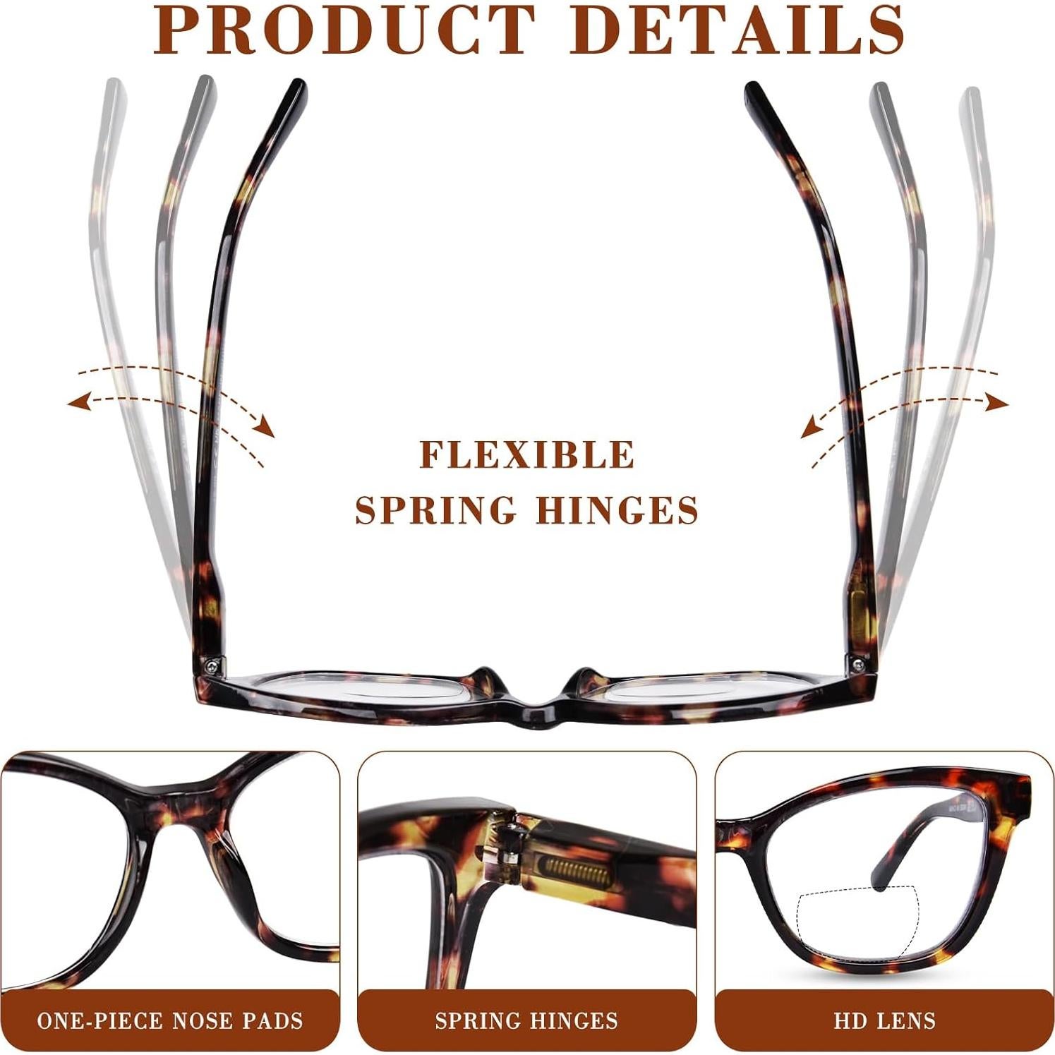 Gafas Bifocales de Lectura YUKANG Tortuga 2.0x Antirreflejo