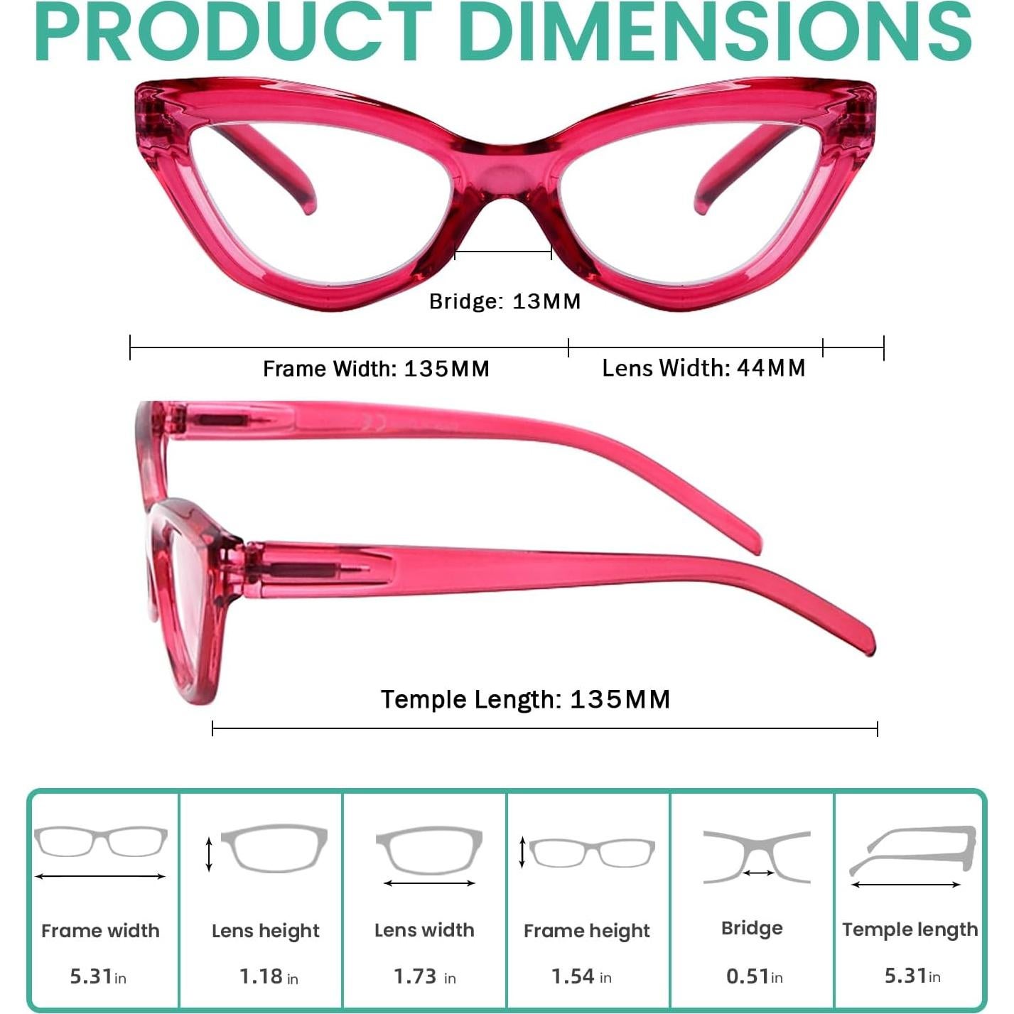 Eyekepper Gafas de Lectura 12 Paquete Mujeres 2.5x Estilo