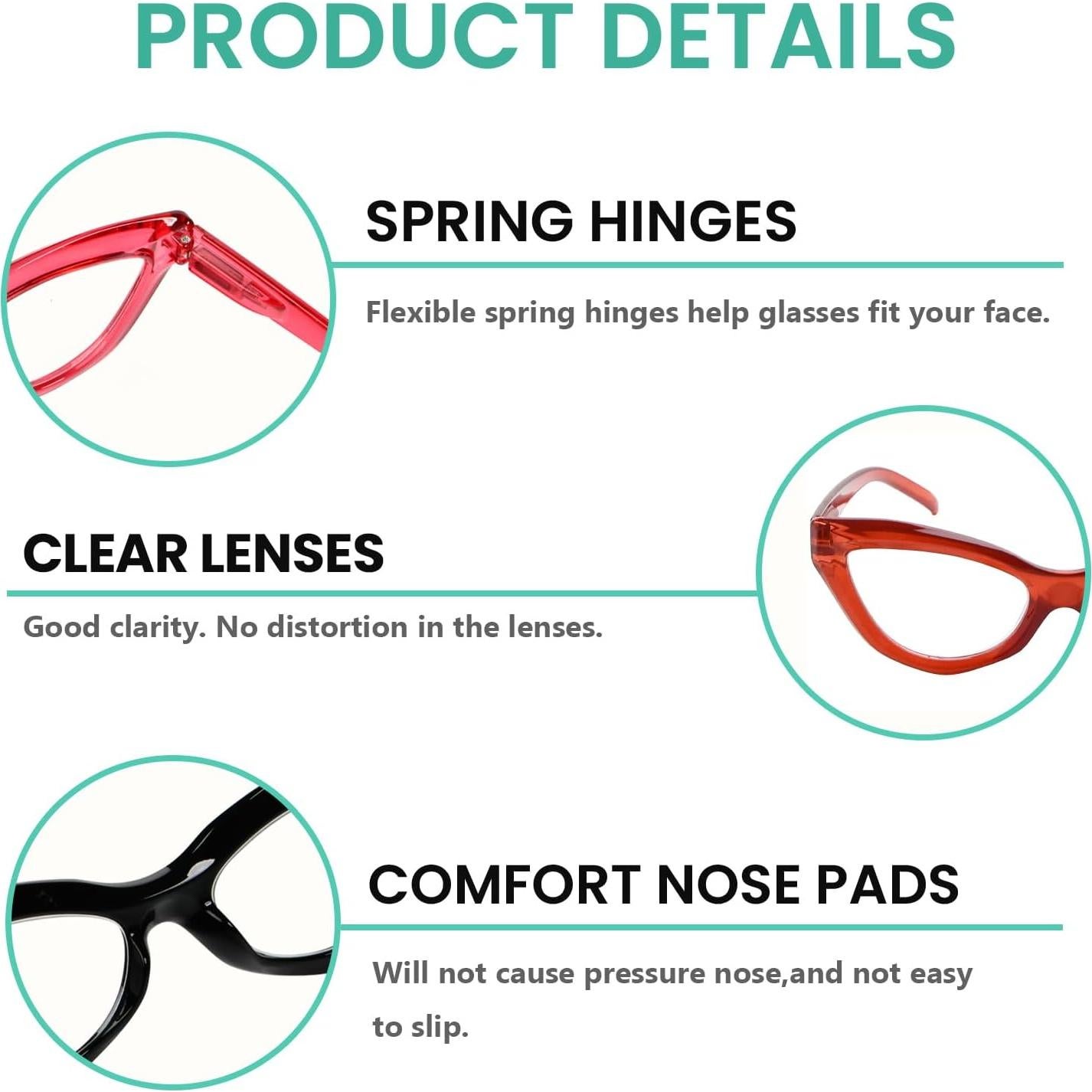 Eyekepper Gafas de Lectura 12 Paquete Mujeres 2.5x Estilo