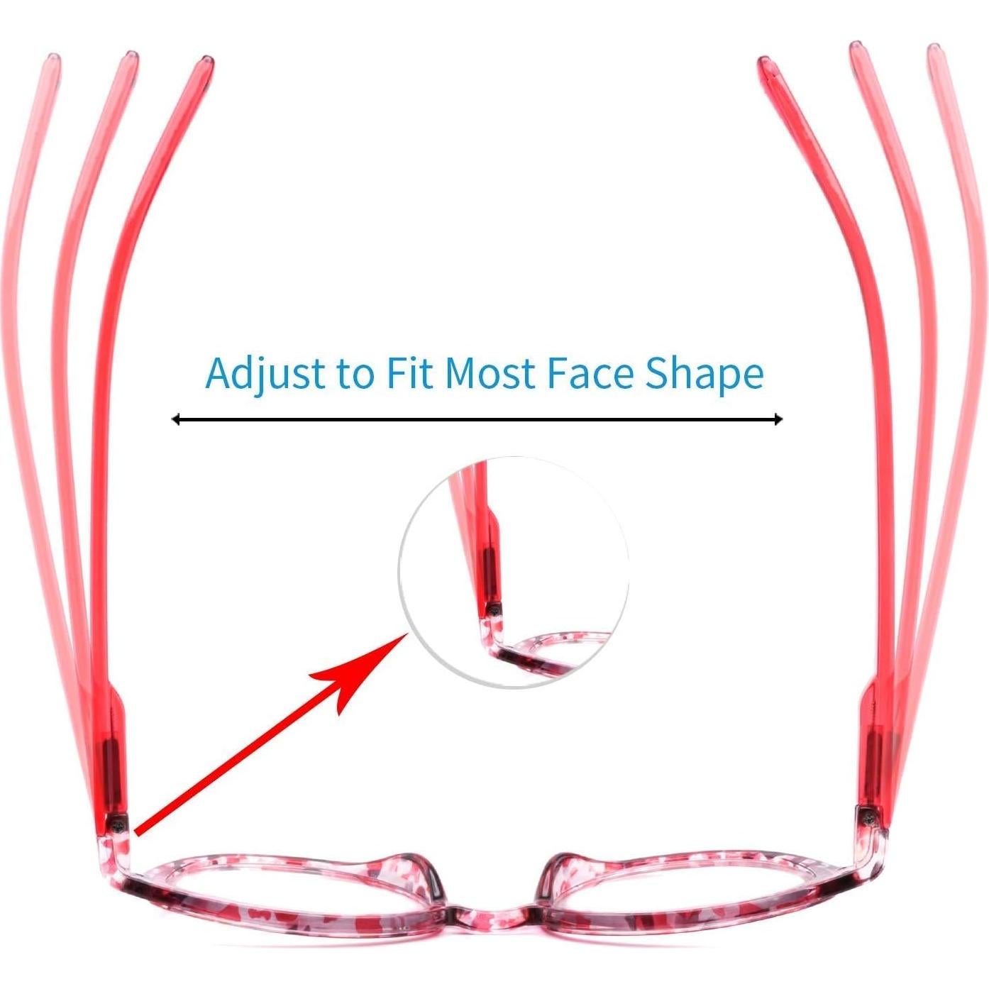 Paquete de 5 Gafas de Lectura Yuluki 1.5x Antirreflejo Mujeres