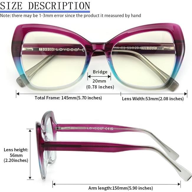 Gafas de Lectura Anti Luz Azul Loycco 1.5x Unisex